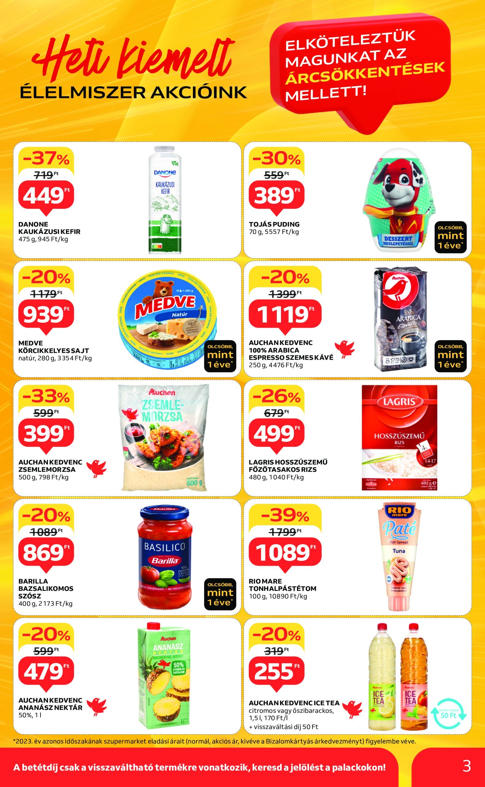 auchan - Auchan szupermarket akciós újság, érvényes 12.19. - 12.24. - page: 3