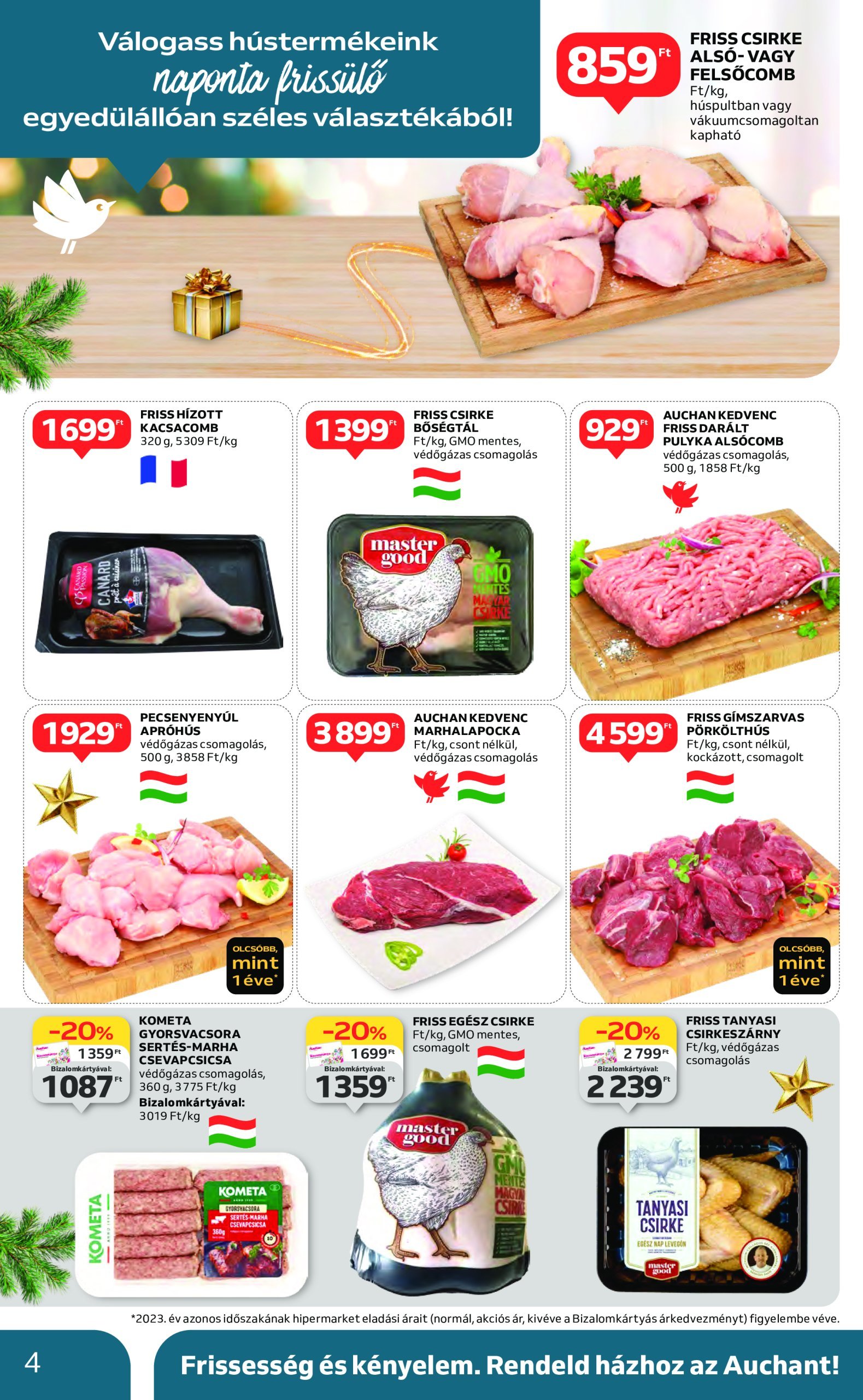 auchan - Auchan akciós újság, érvényes 12.19. - 12.24. - page: 4