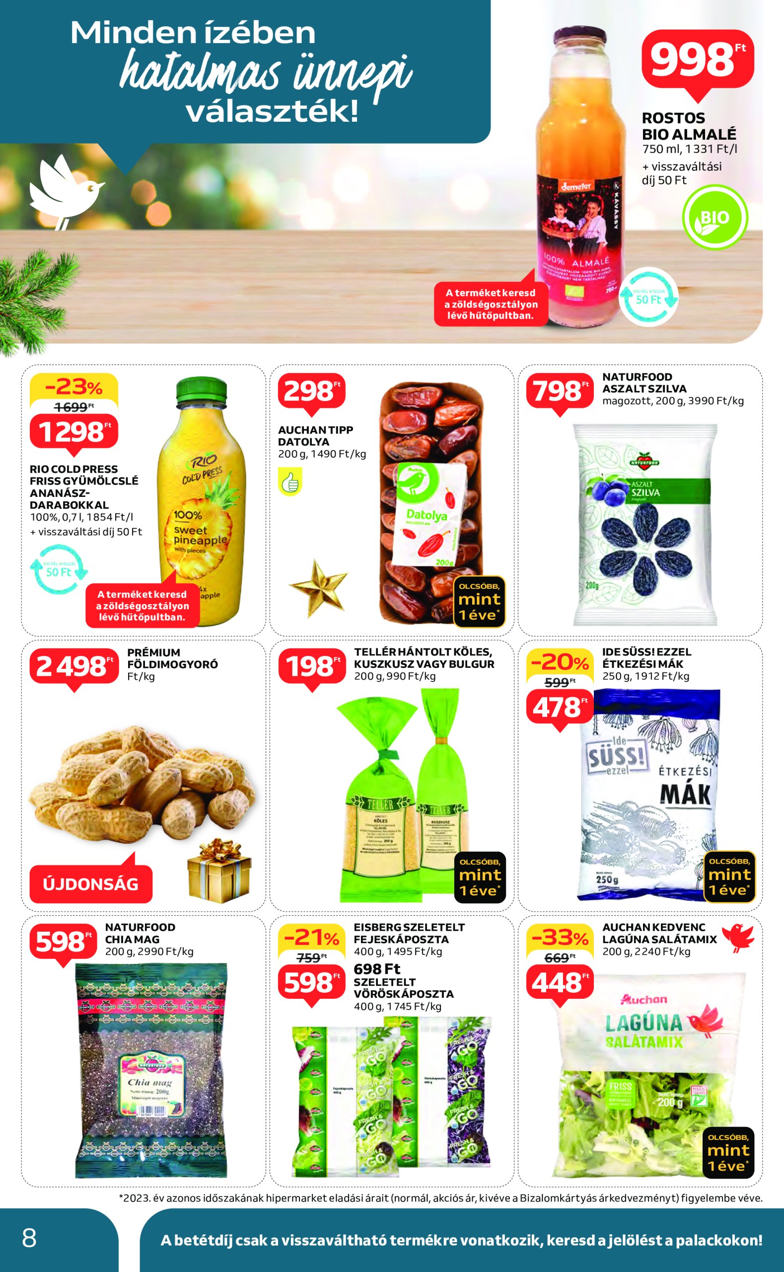 auchan - Auchan akciós újság, érvényes 12.19. - 12.24. - page: 8