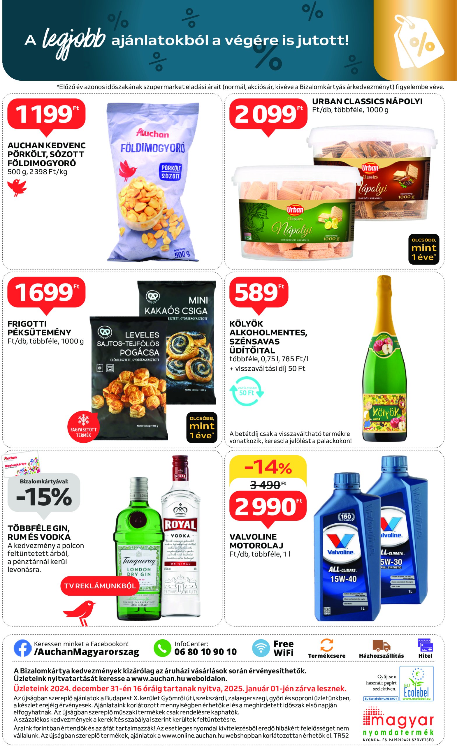 auchan - Auchan szupermarket akciós újság, érvényes 12.27. - 12.31. - page: 12