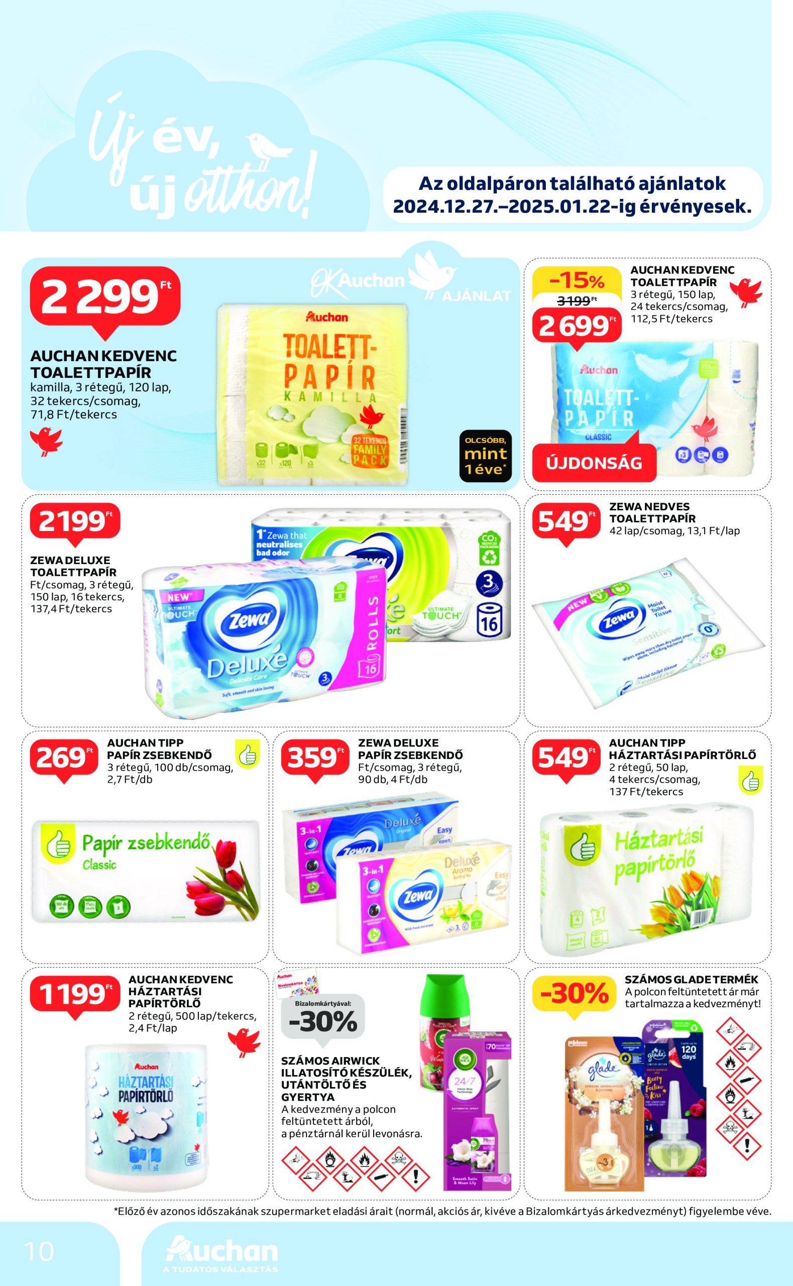 auchan - Auchan szupermarket akciós újság, érvényes 12.27. - 12.31. - page: 10