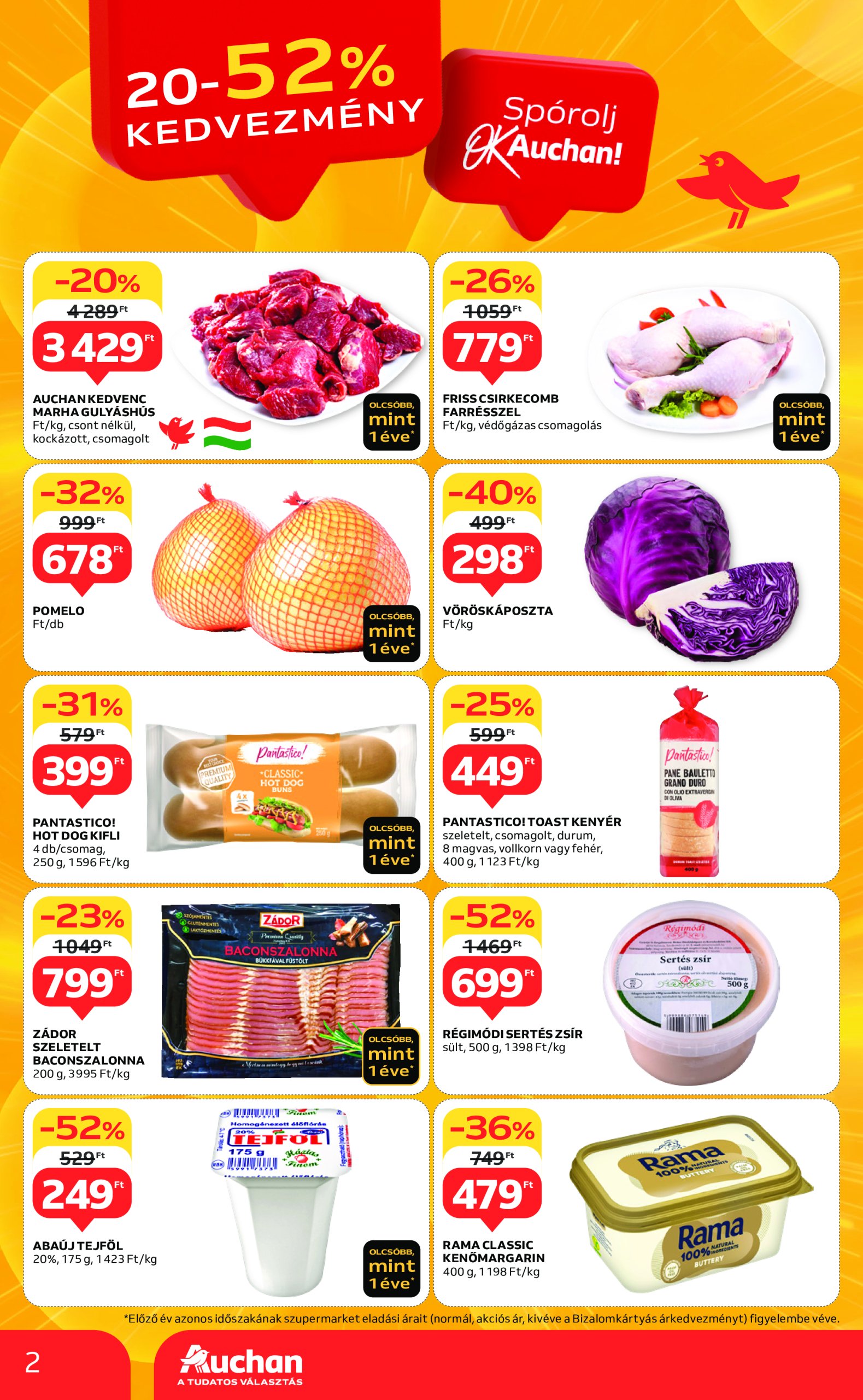 auchan - Auchan szupermarket akciós újság, érvényes 12.27. - 12.31. - page: 2