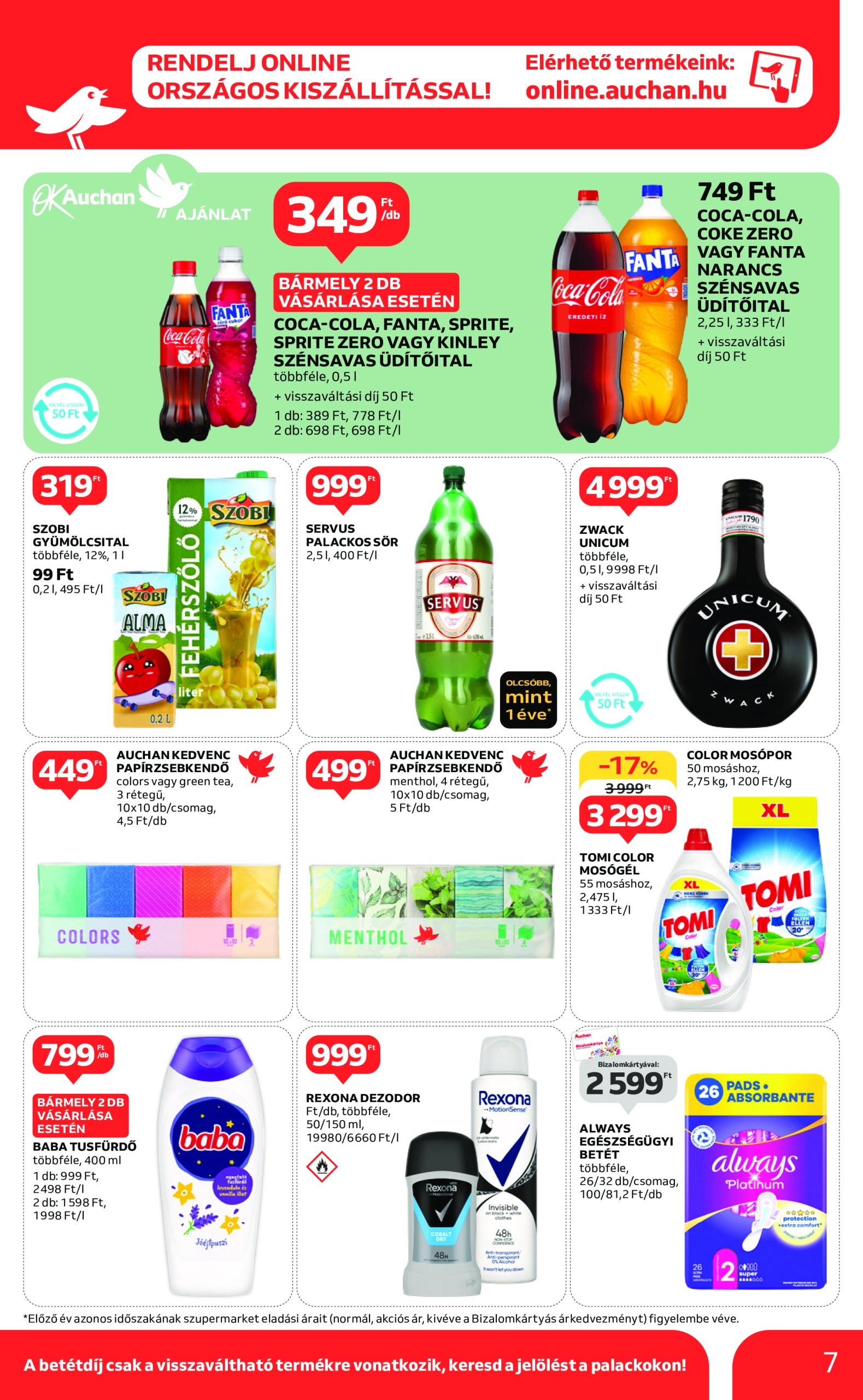 auchan - Auchan szupermarket akciós újság, érvényes 01.02. - 01.08. - page: 7