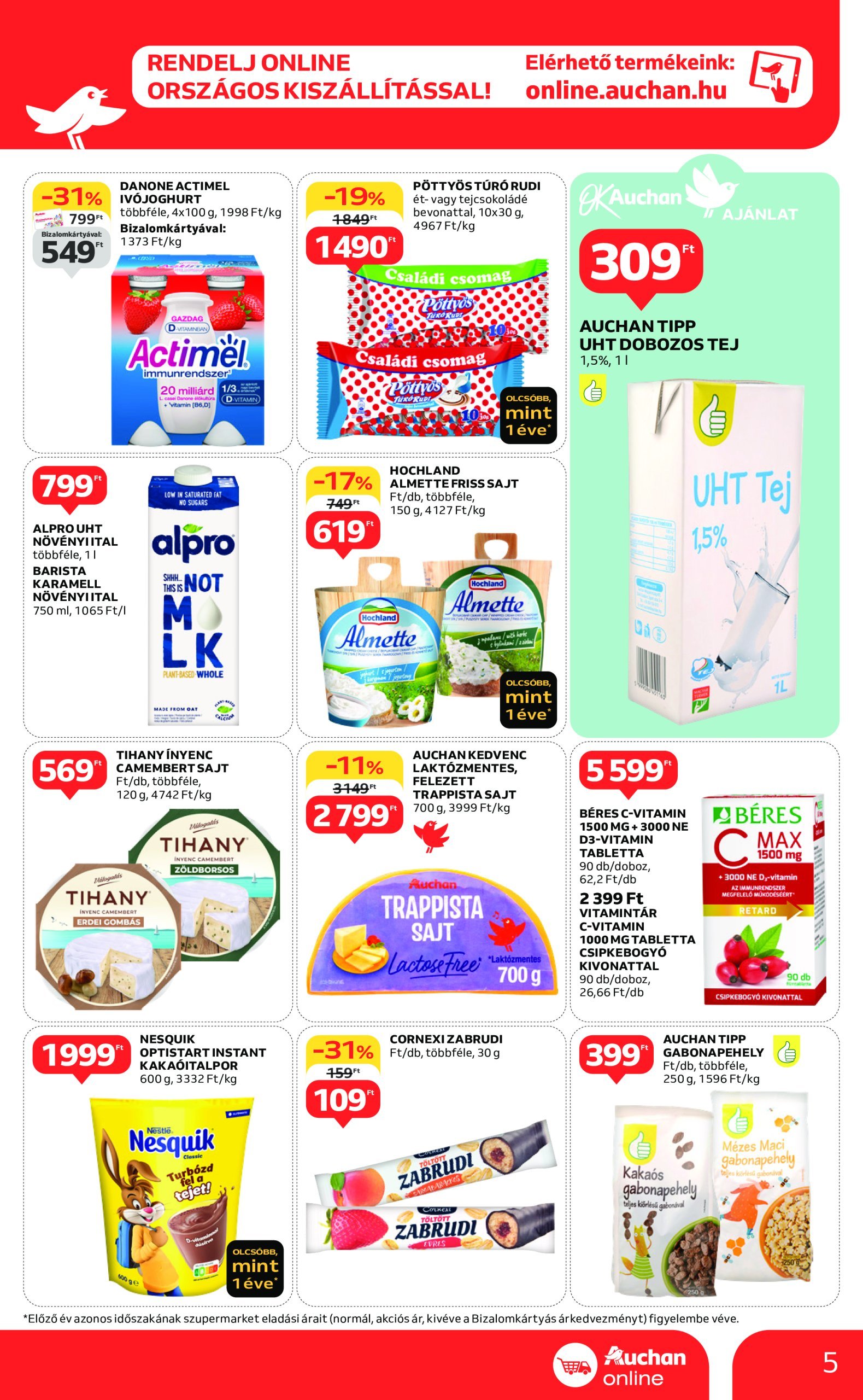 auchan - Auchan szupermarket akciós újság, érvényes 01.09. - 01.15. - page: 5