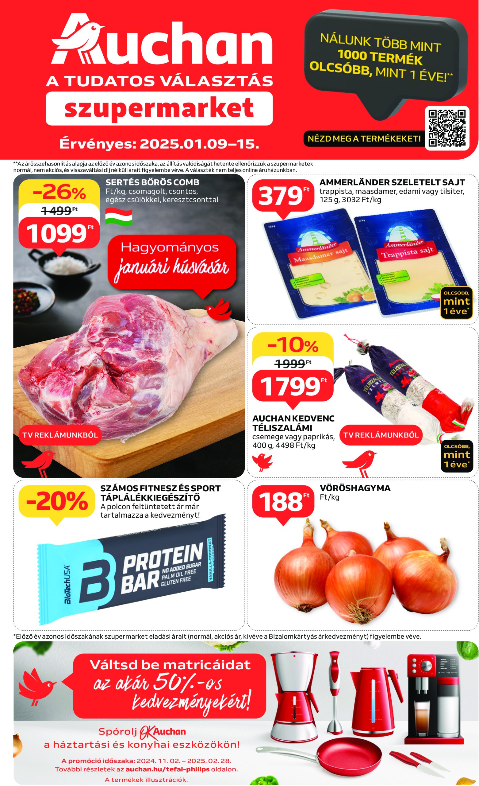 auchan - Auchan szupermarket akciós újság, érvényes 01.09. - 01.15.