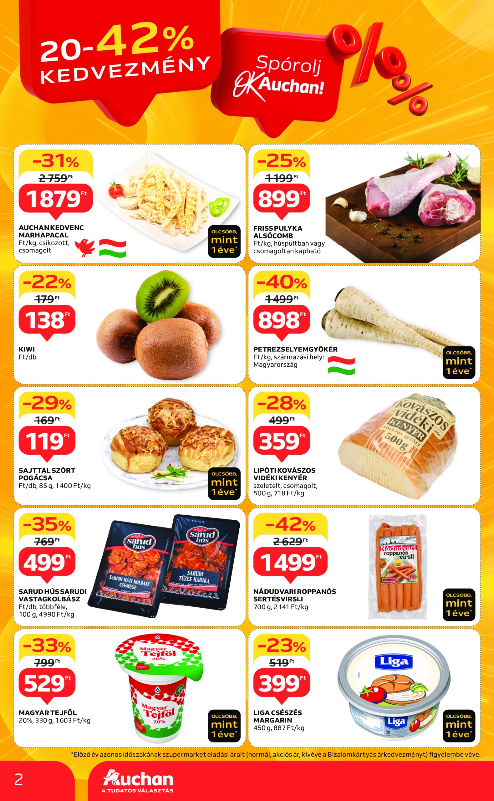 auchan - Auchan szupermarket akciós újság, érvényes 01.09. - 01.15. - page: 2