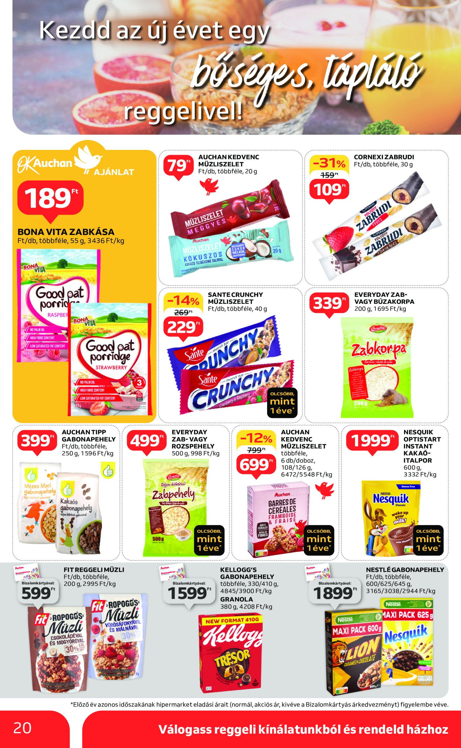 auchan - Auchan akciós újság, érvényes 01.09. - 01.15. - page: 20