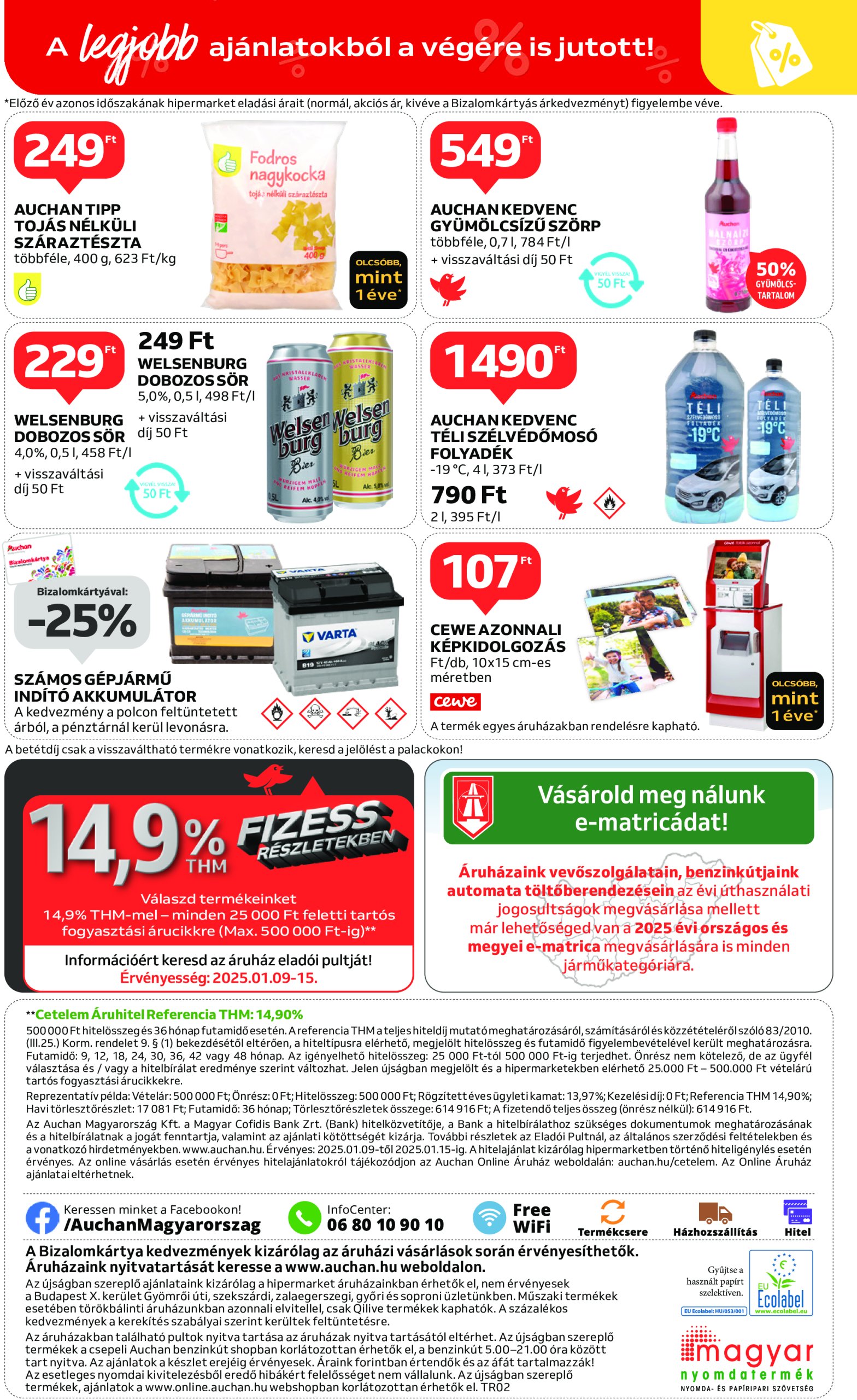 auchan - Auchan akciós újság, érvényes 01.09. - 01.15. - page: 44