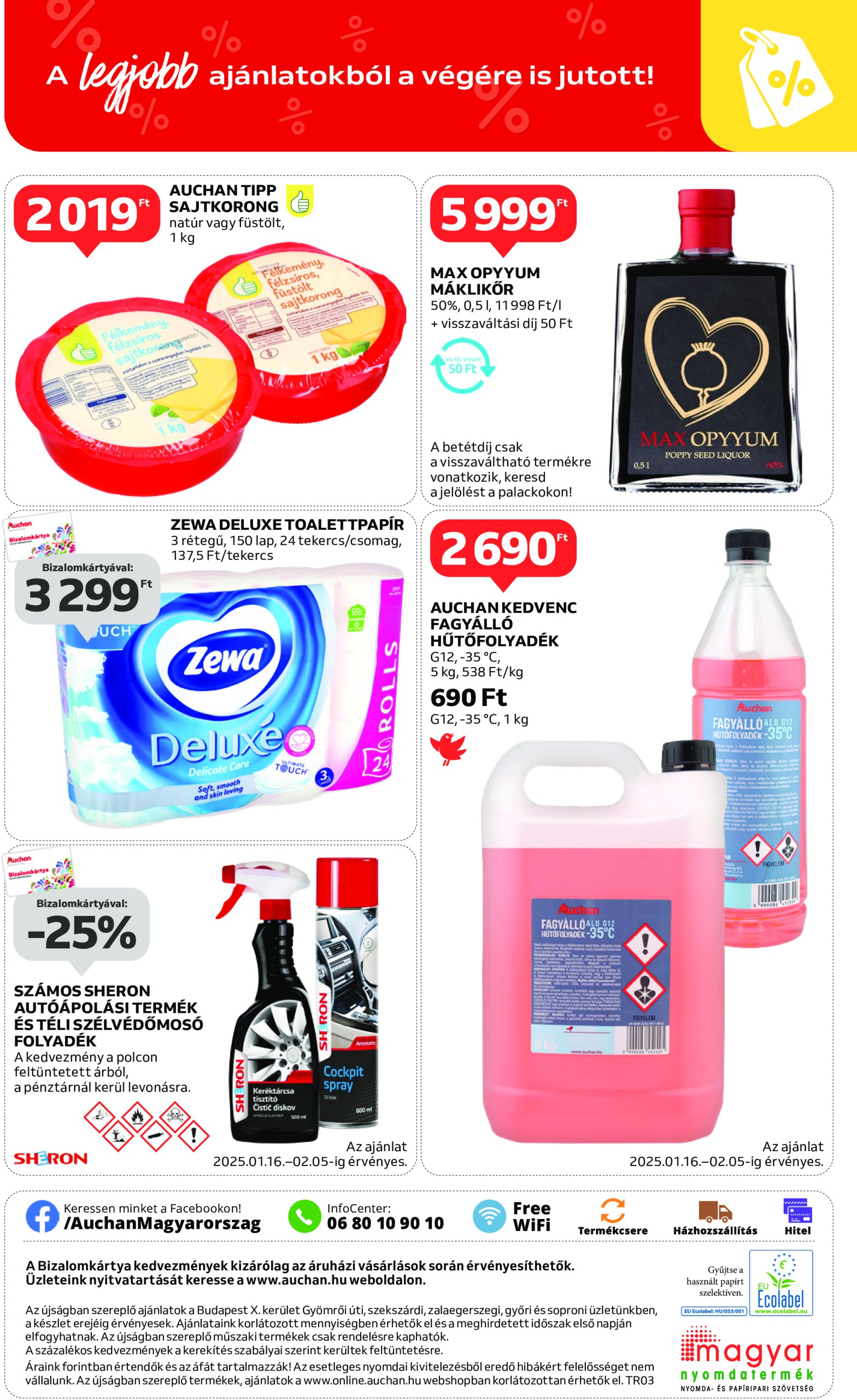 auchan - Auchan szupermarket akciós újság, érvényes 01.16. - 01.22. - page: 8