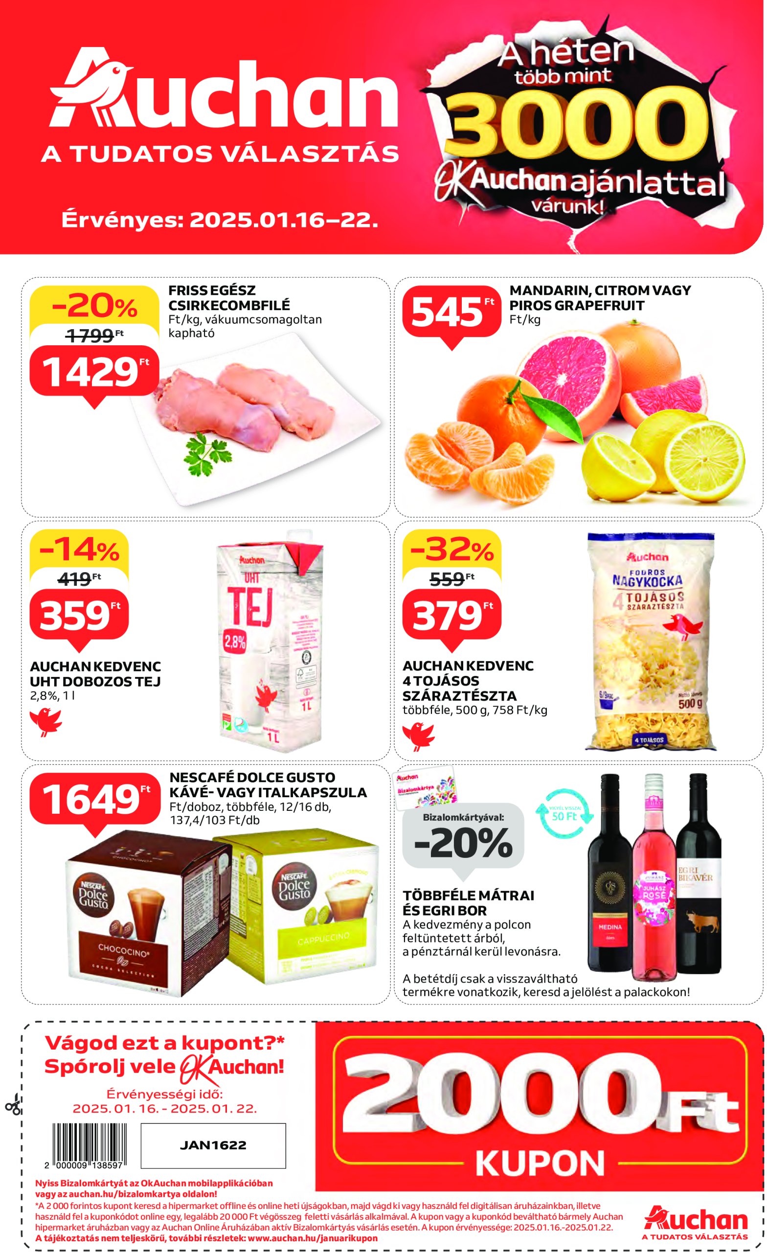 auchan - Auchan akciós újság, érvényes 01.16. - 01.22.