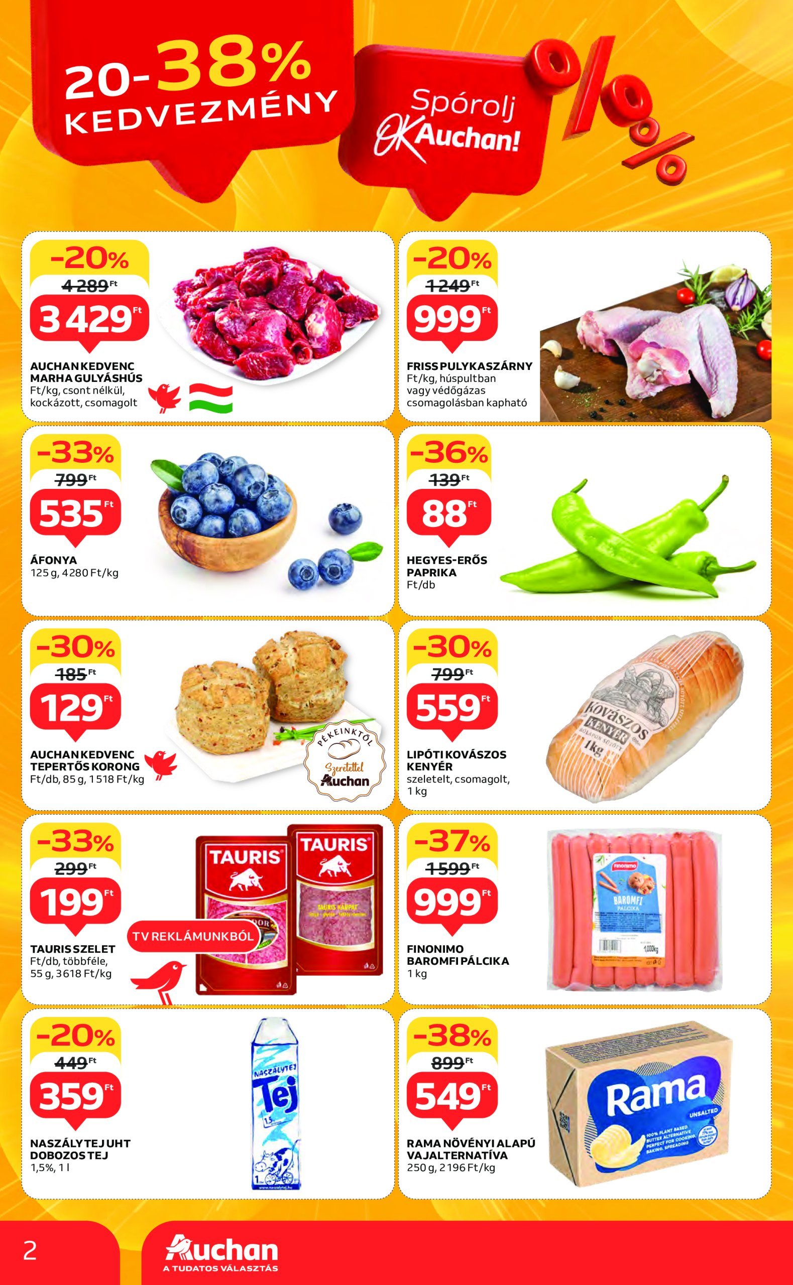 auchan - Auchan akciós újság, érvényes 01.16. - 01.22. - page: 2