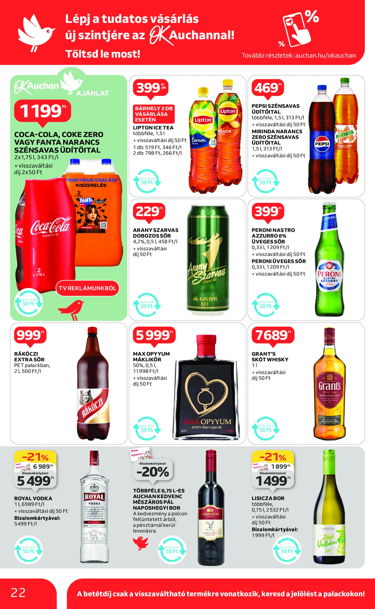 auchan - Auchan akciós újság, érvényes 01.16. - 01.22. - page: 22