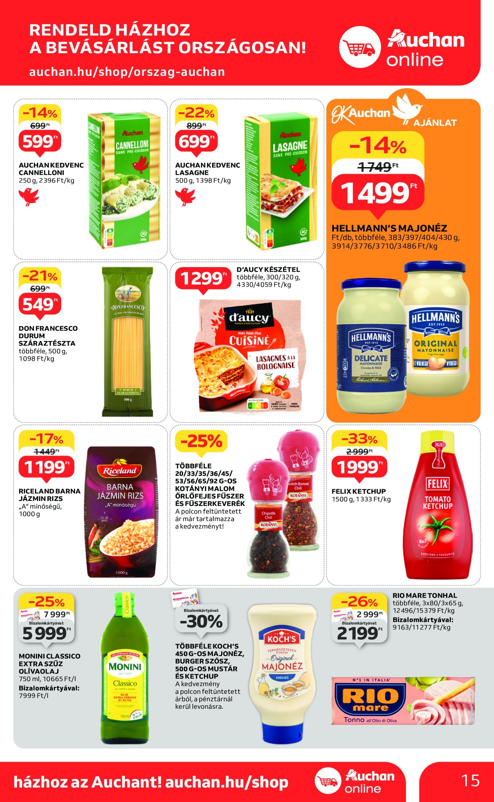 auchan - Auchan akciós újság, érvényes 01.23. - 01.29. - page: 15