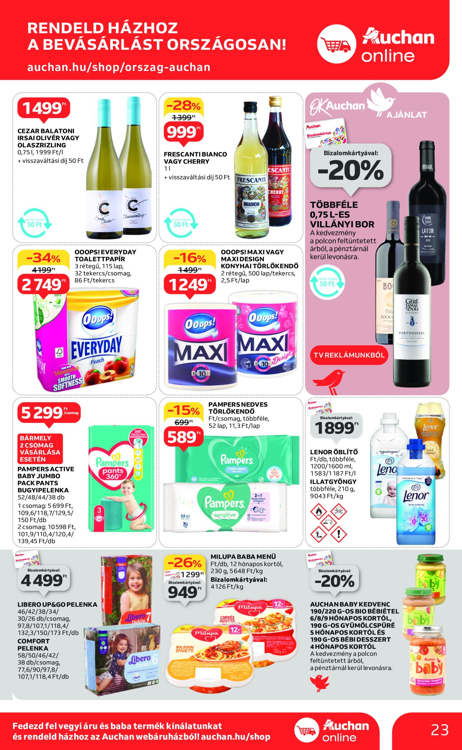 auchan - Auchan akciós újság, érvényes 01.23. - 01.29. - page: 23