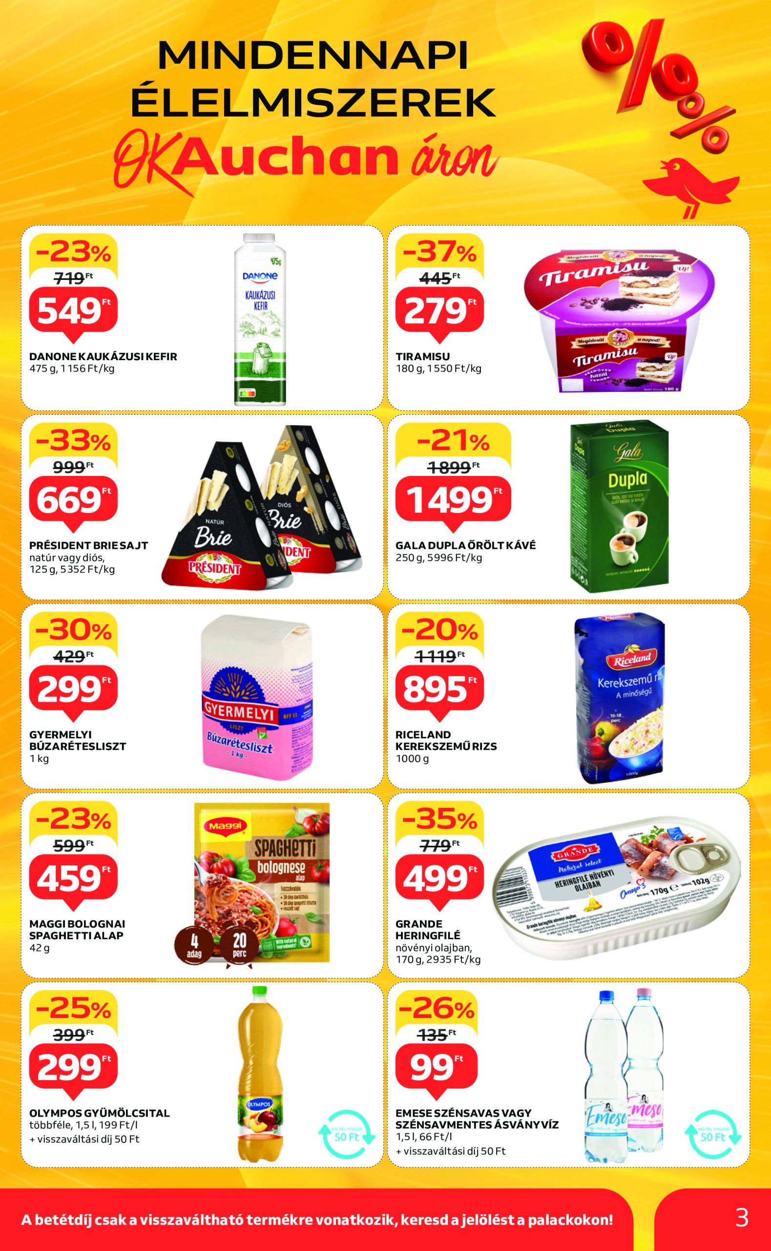 auchan - Auchan szupermarket akciós újság, érvényes 01.23. - 01.29. - page: 3