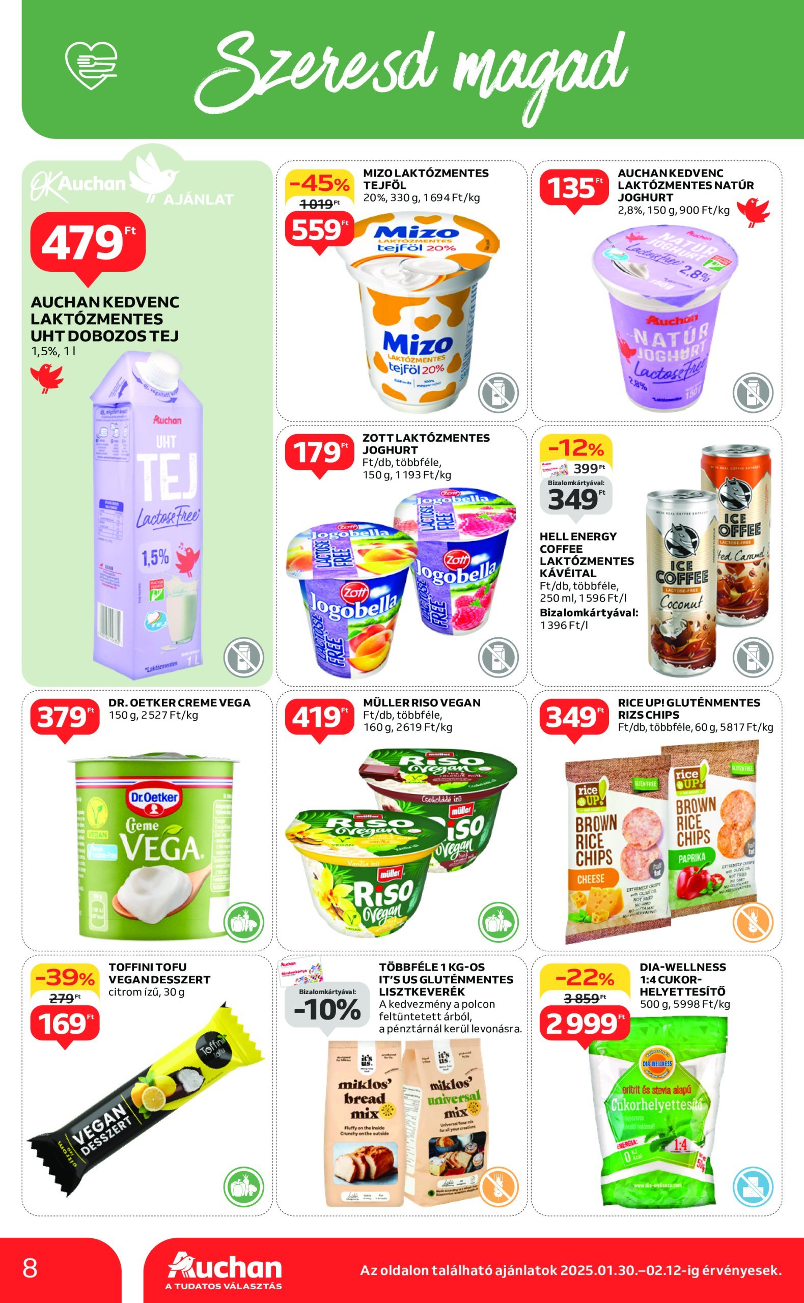 auchan - Auchan szupermarket akciós újság, érvényes 01.30. - 02.05. - page: 8