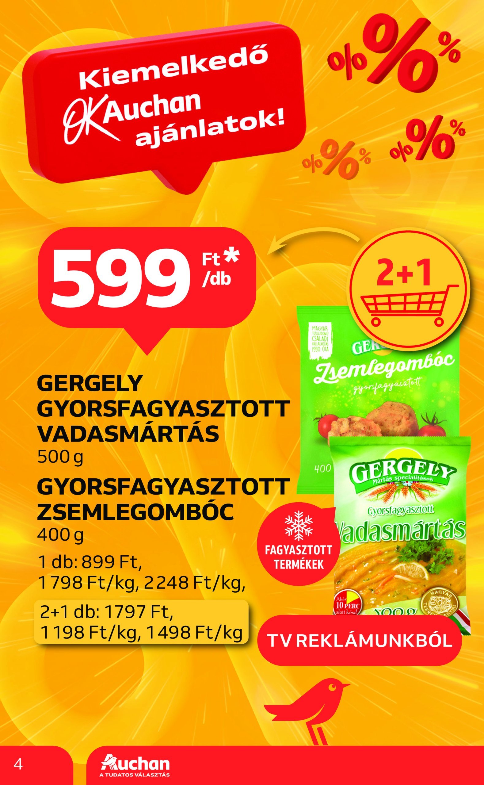 auchan - Auchan - Kéthetes Többet kevesebbért ajánlataink akciós újság, érvényes 01.30. - 02.12. - page: 4