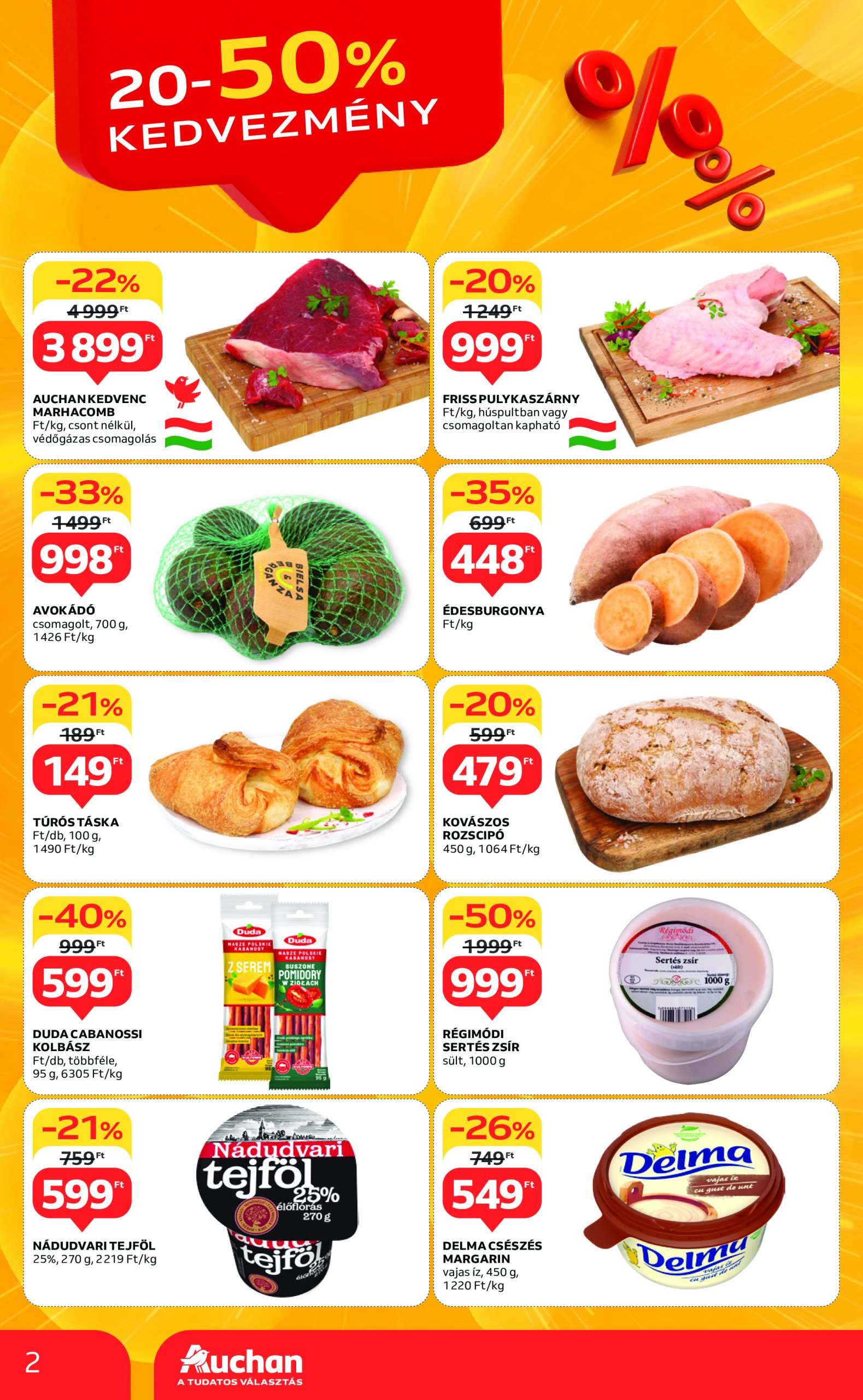 auchan - Auchan szupermarket akciós újság, érvényes 02.06. - 02.12. - page: 2