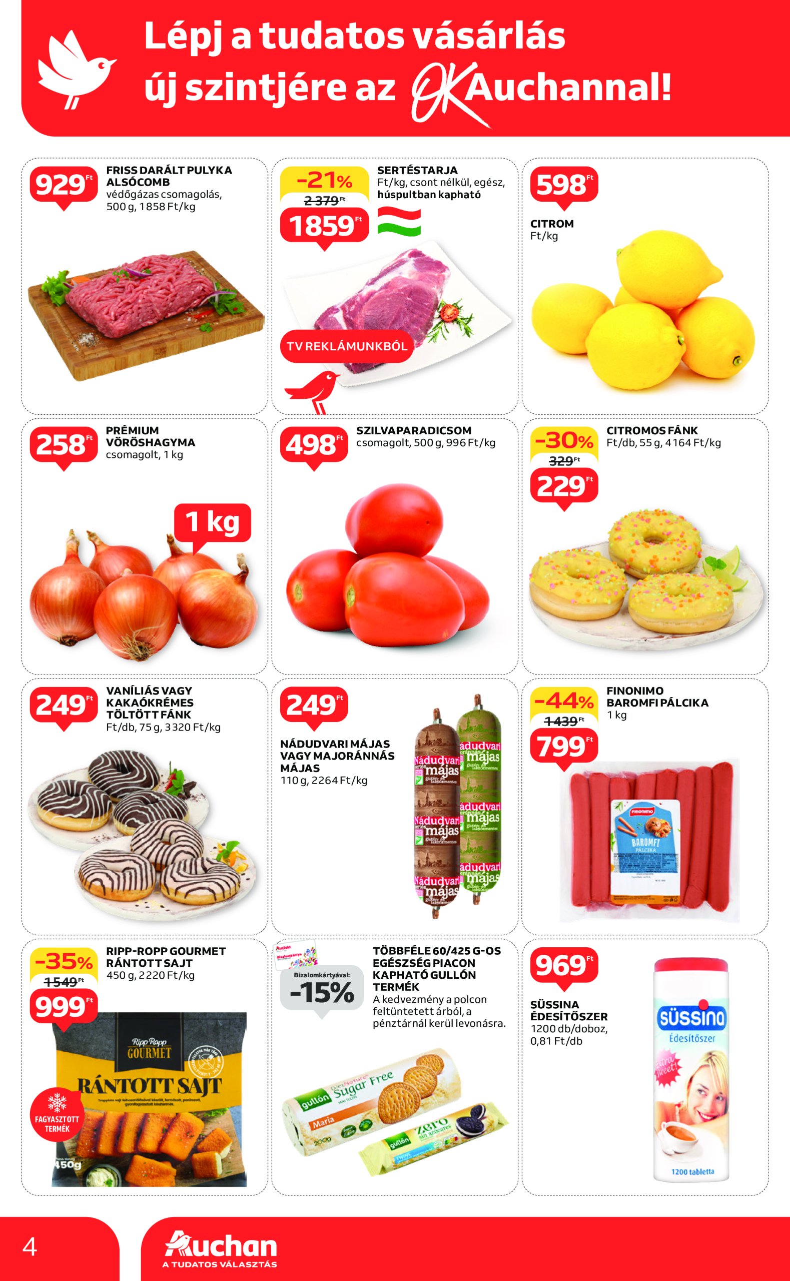 auchan - Auchan szupermarket akciós újság, érvényes 02.06. - 02.12. - page: 4