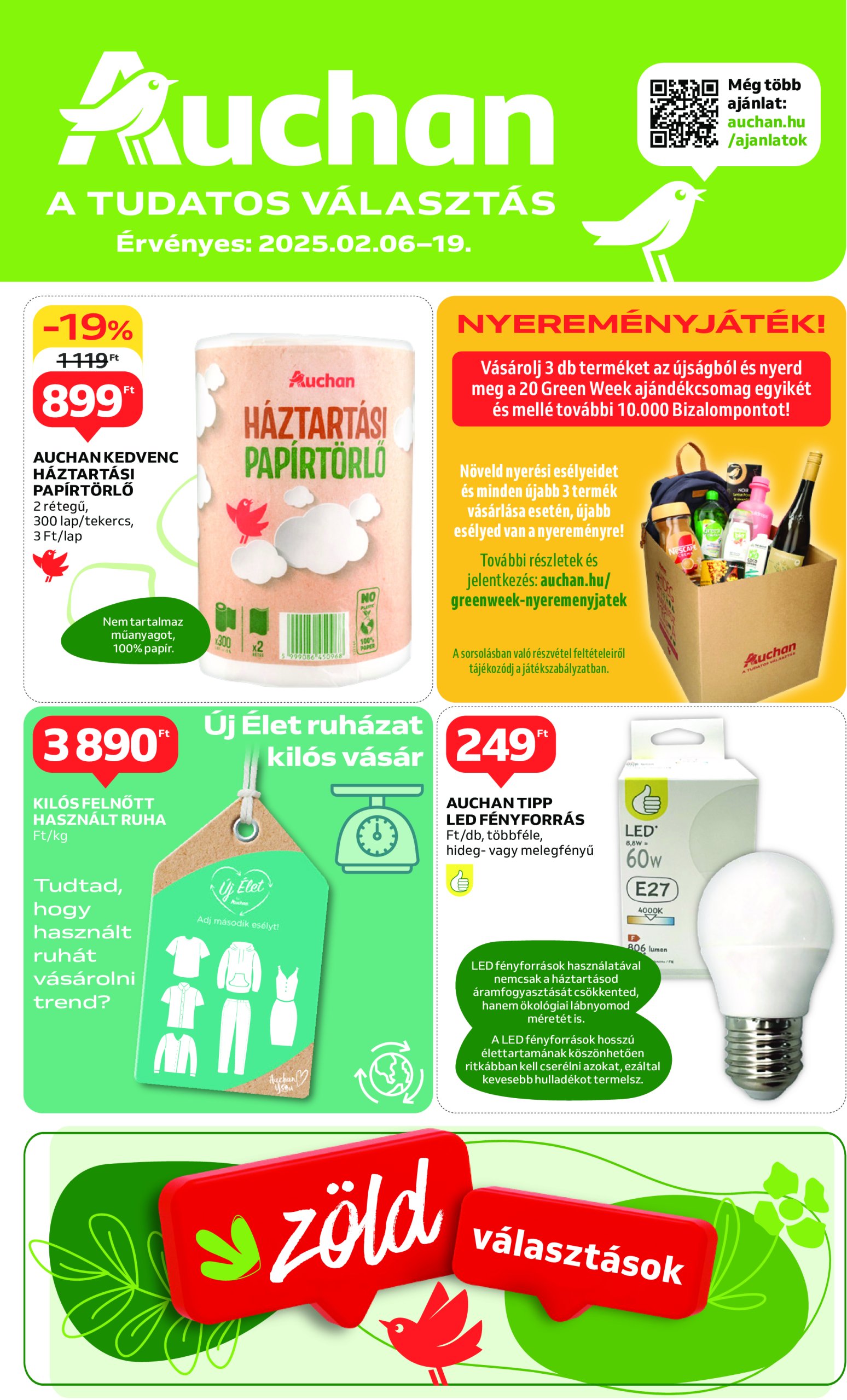 auchan - Auchan - Green Week akciós újság, érvényes 02.06. - 02.19. - page: 1