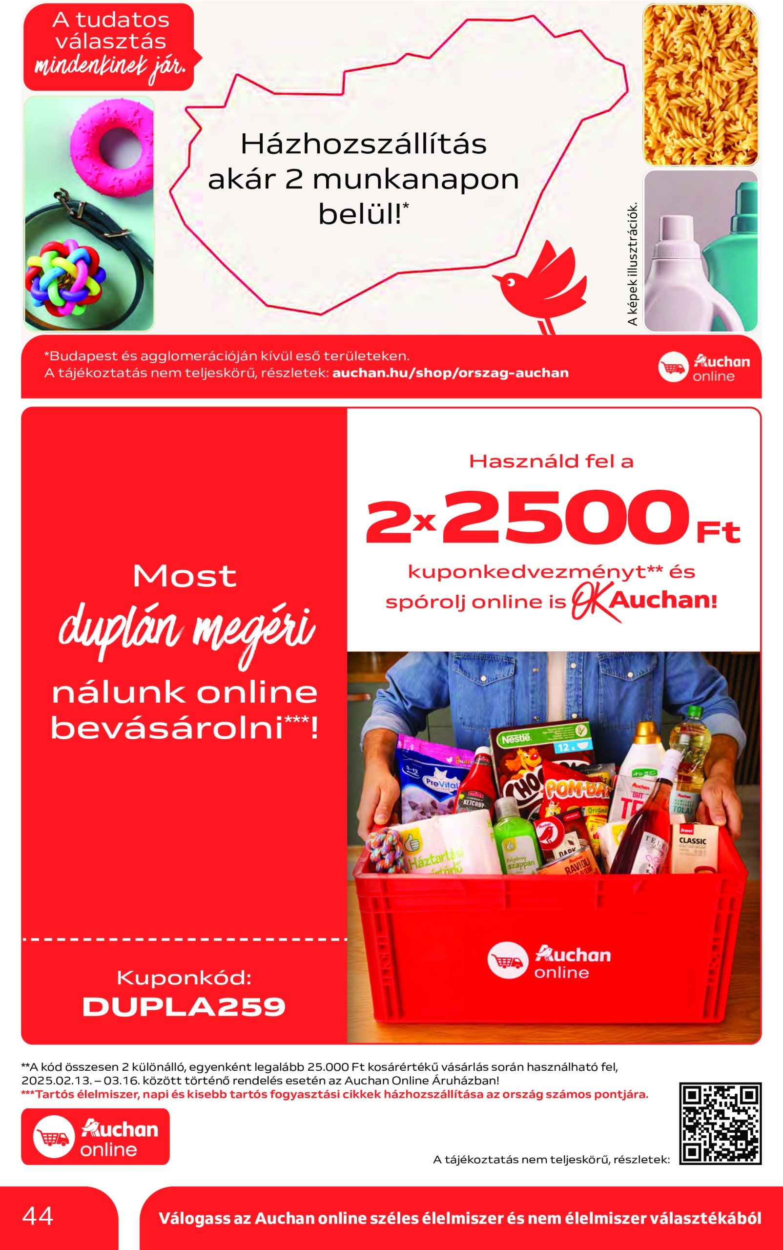 auchan - Auchan akciós újság, érvényes 02.13. - 02.19. - page: 44