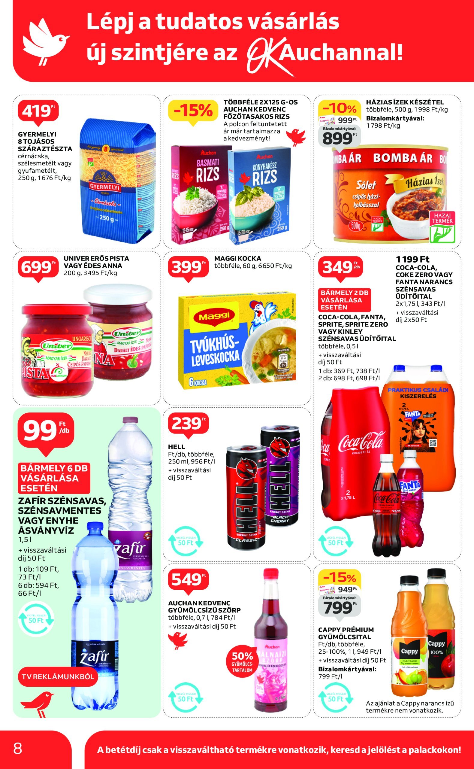 auchan - Auchan szupermarket akciós újság, érvényes 02.13. - 02.19. - page: 8