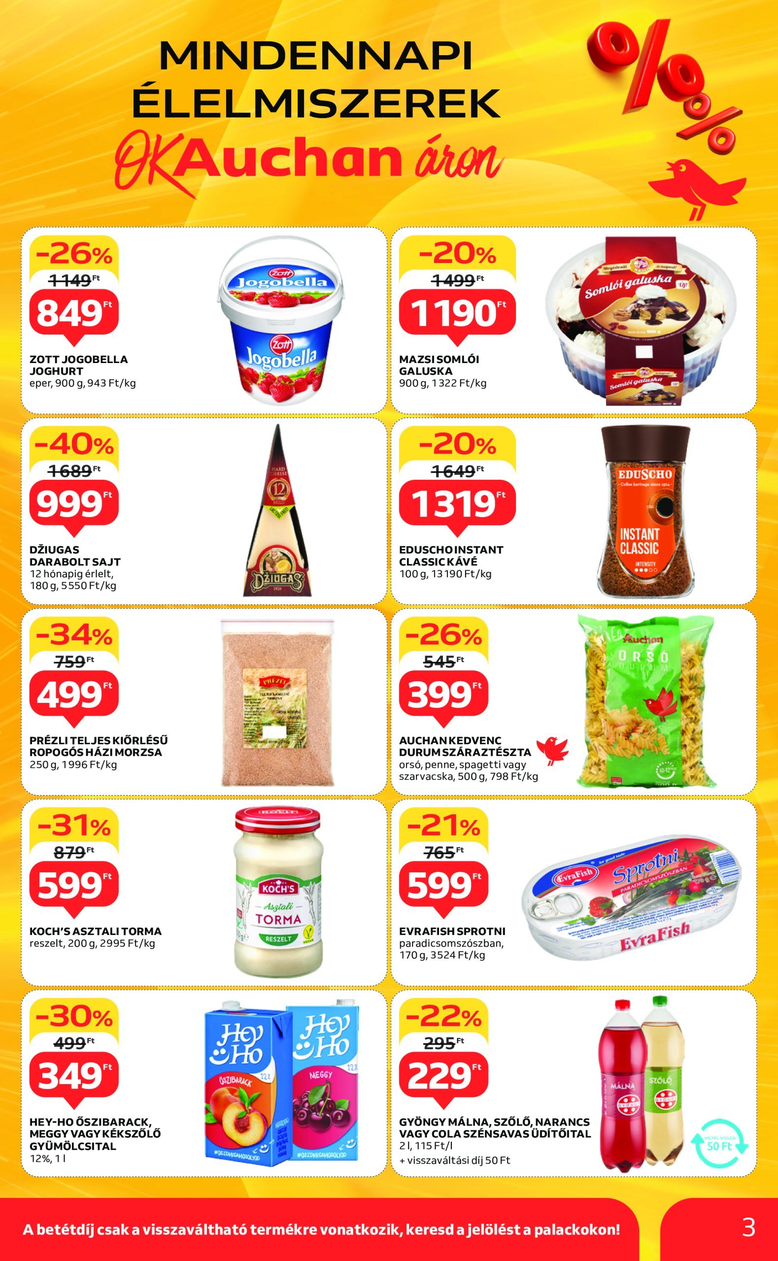 auchan - Auchan szupermarket akciós újság, érvényes 02.13. - 02.19. - page: 3