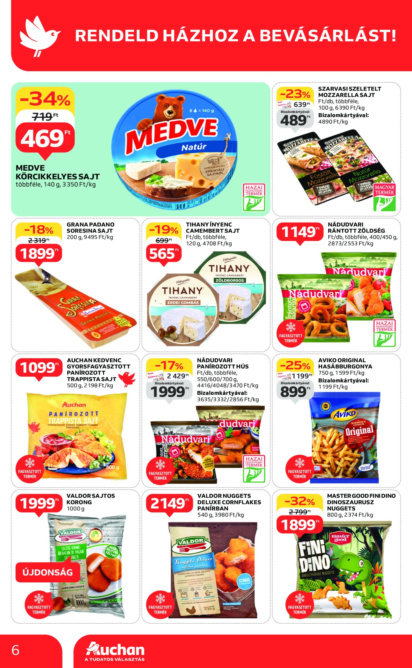 auchan - Auchan szupermarket akciós újság, érvényes 02.13. - 02.19. - page: 6