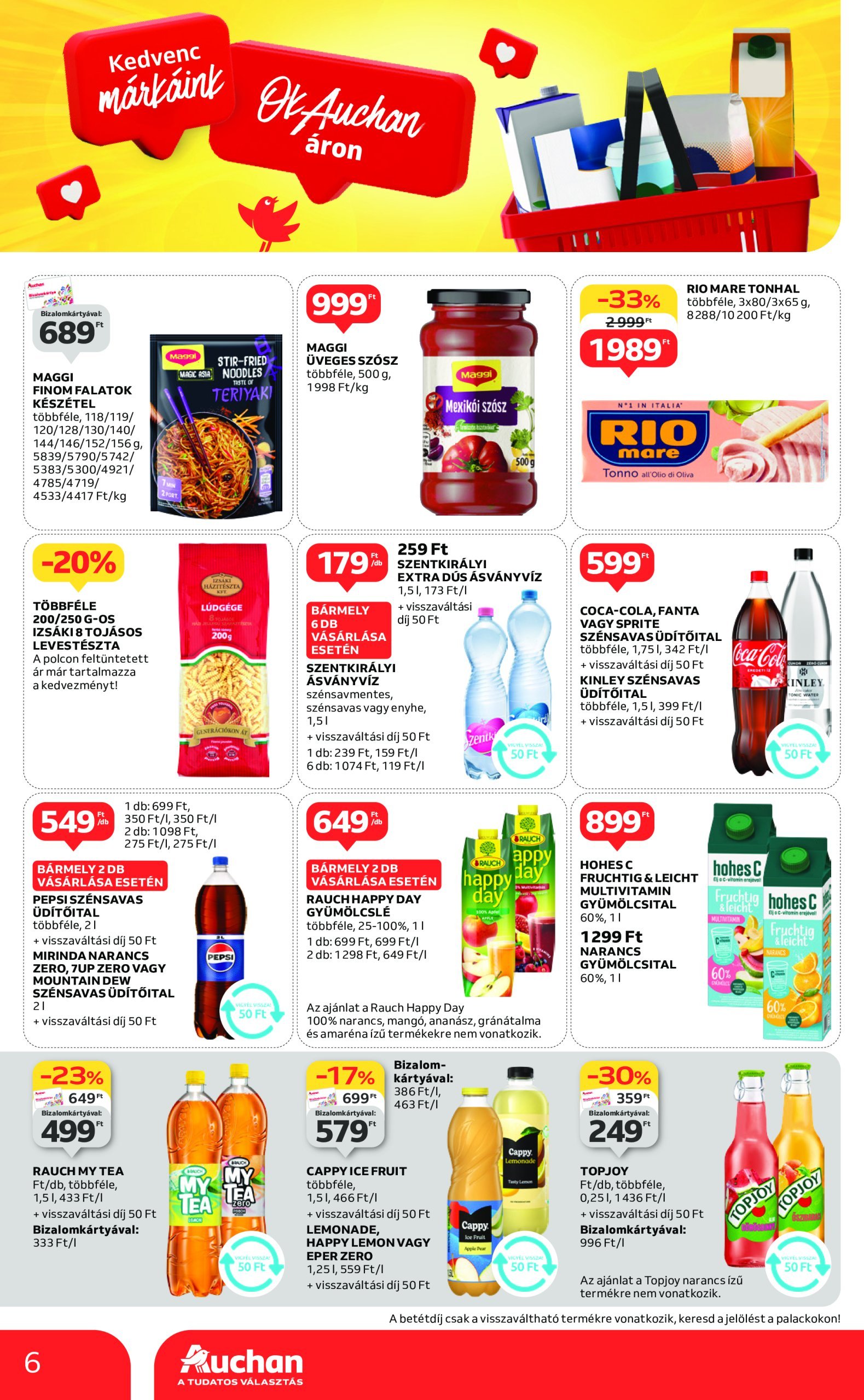 auchan - Auchan - Kedvenc márkáink akciós újság, érvényes 02.20. - 03.05. - page: 6