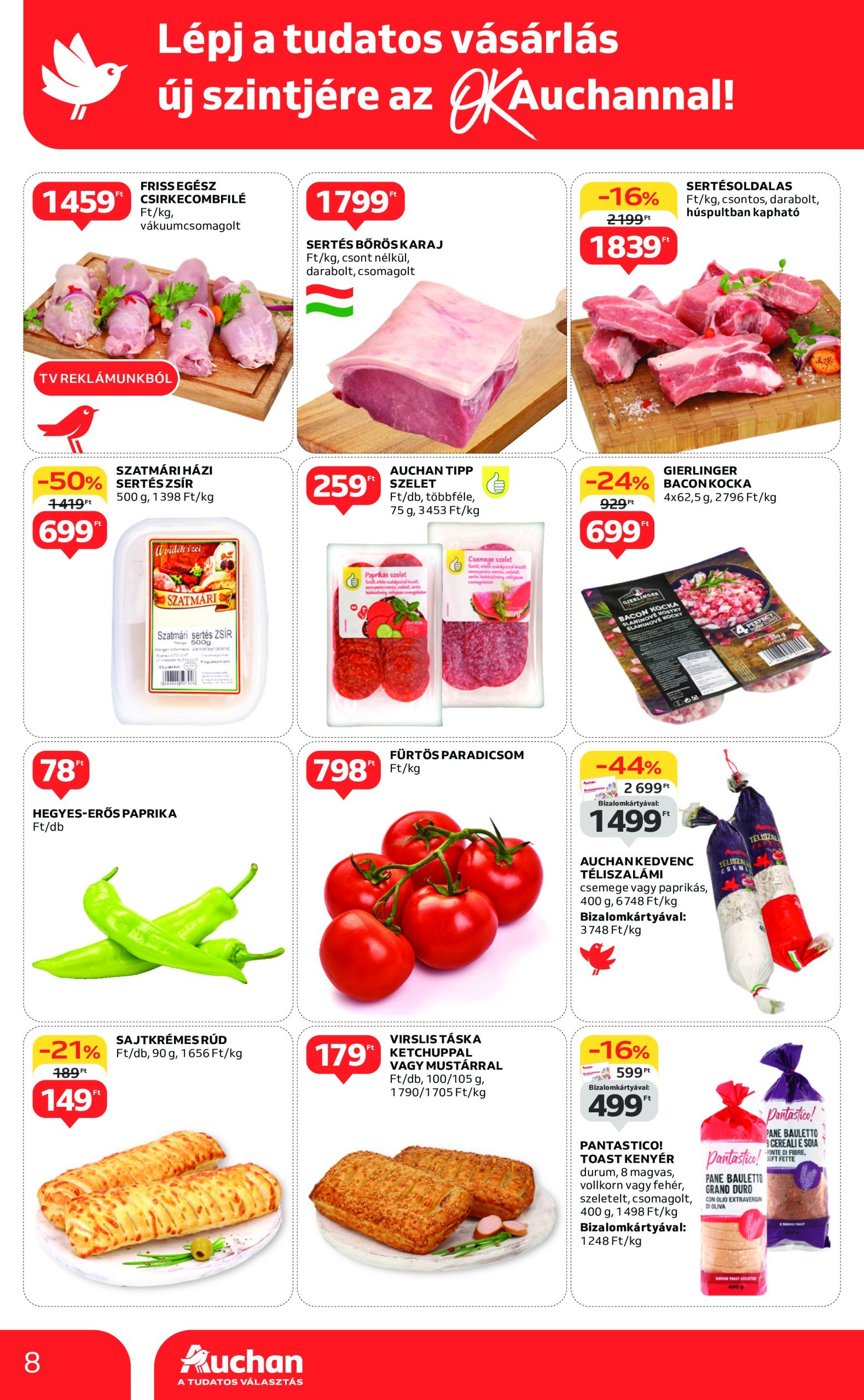 auchan - Auchan szupermarket akciós újság, érvényes 02.20. - 02.26. - page: 8