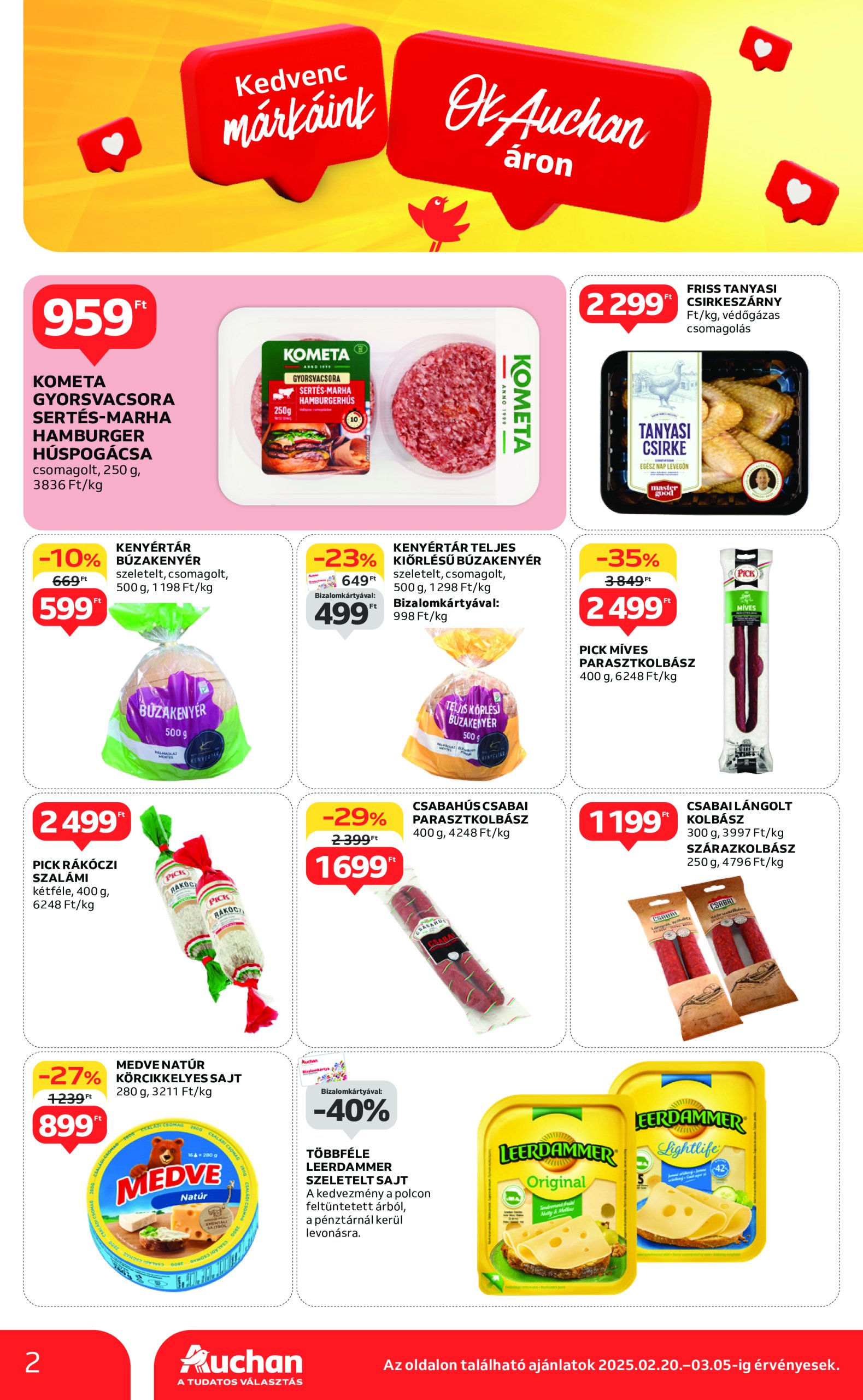 auchan - Auchan szupermarket akciós újság, érvényes 02.20. - 02.26. - page: 2