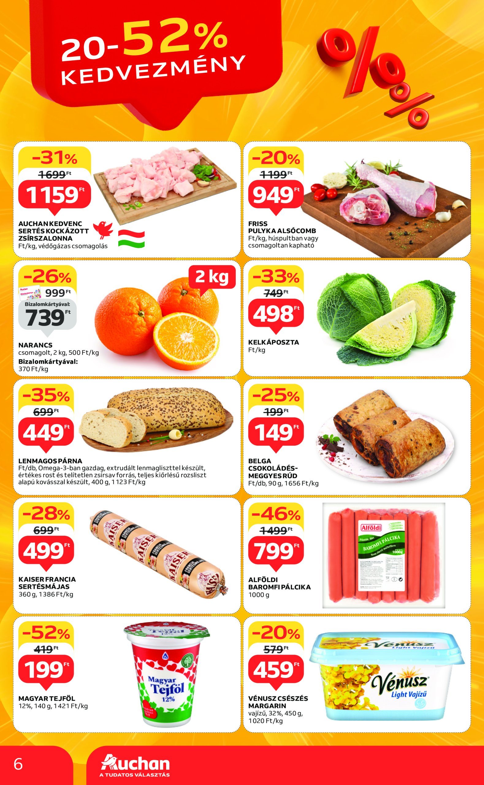 auchan - Auchan szupermarket akciós újság, érvényes 02.20. - 02.26. - page: 6