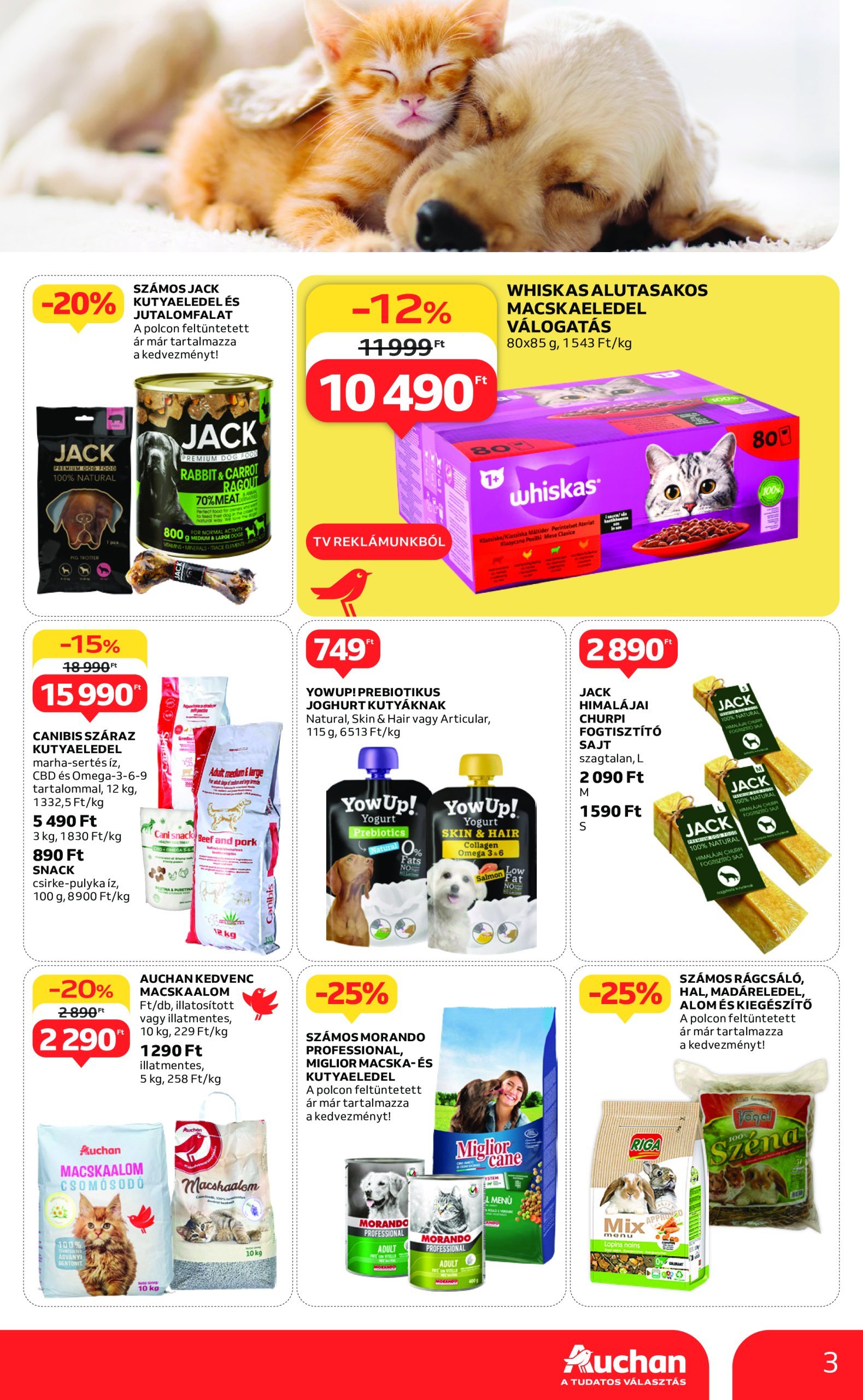 auchan - Auchan - Kis állat ajánlataink akciós újság, érvényes 02.20. - 03.05. - page: 3