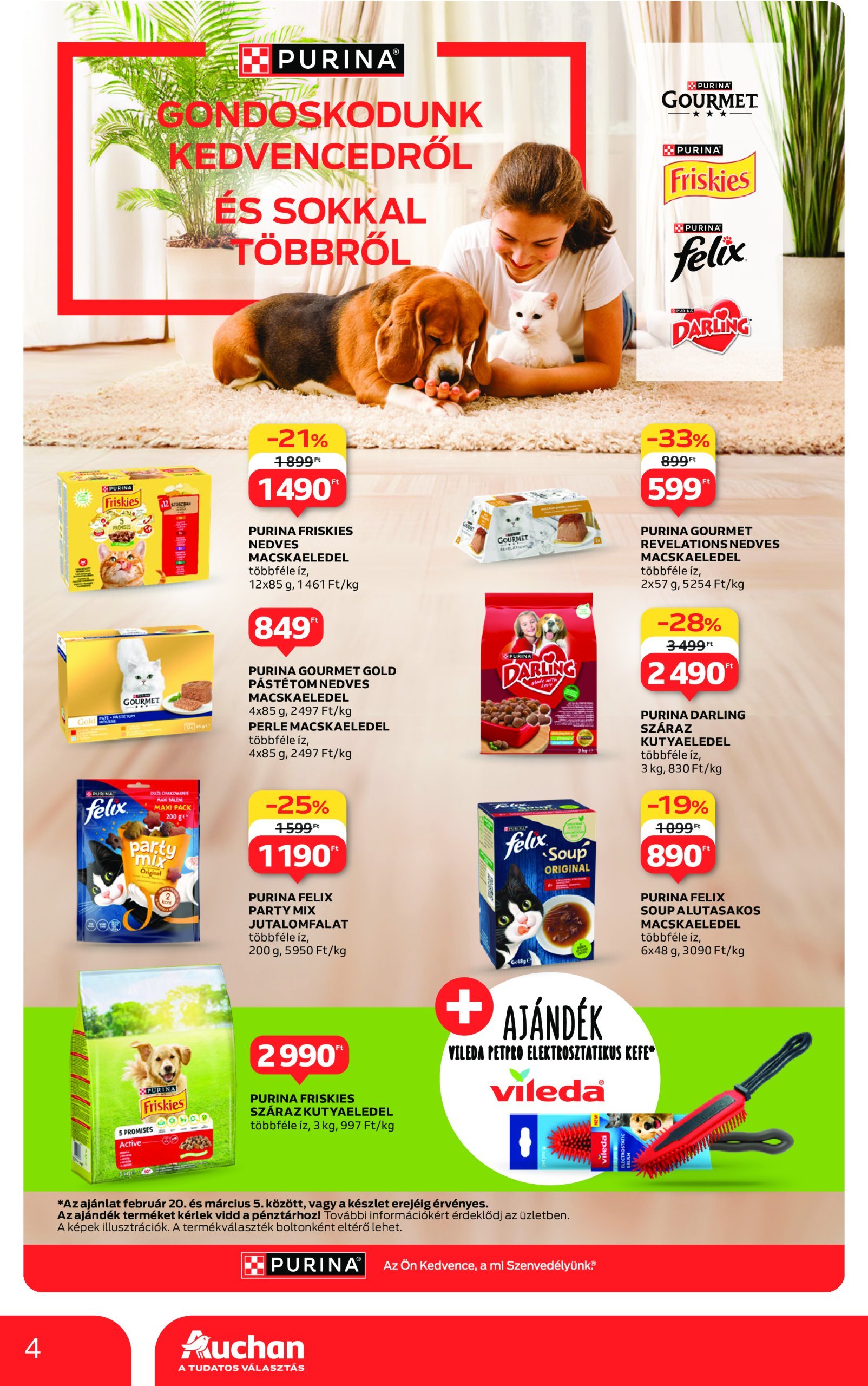 auchan - Auchan - Kis állat ajánlataink akciós újság, érvényes 02.20. - 03.05. - page: 4