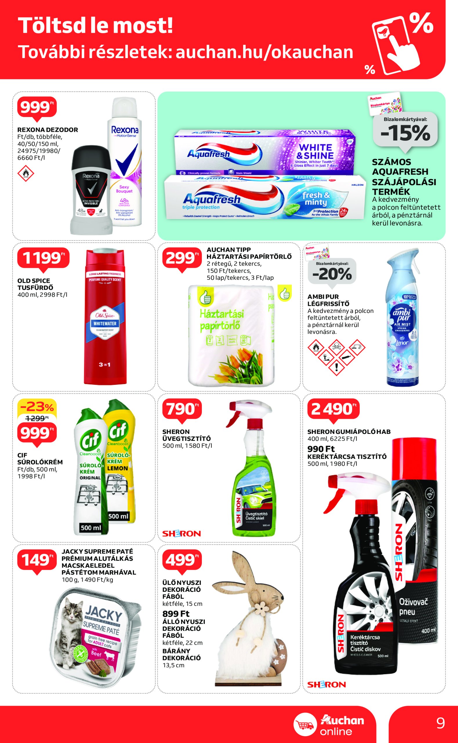 auchan - Auchan szupermarket akciós újság, érvényes 03.13. - 03.19. - page: 9