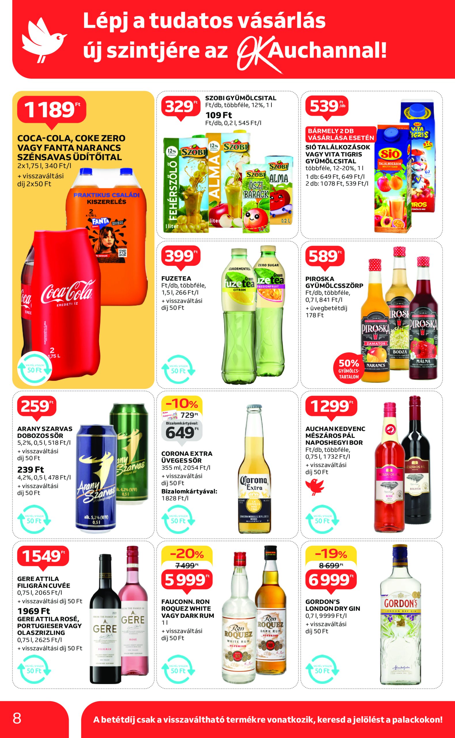 auchan - Auchan szupermarket akciós újság, érvényes 03.13. - 03.19. - page: 8