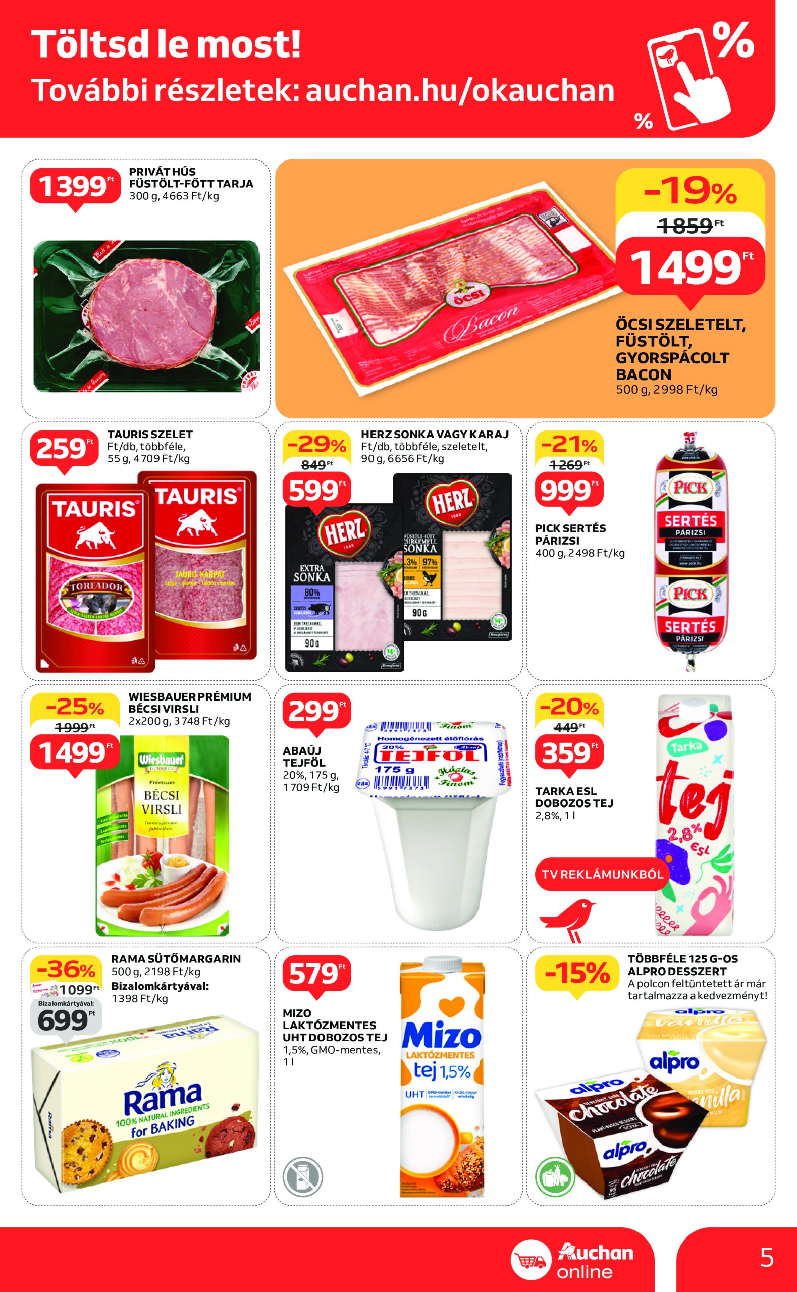 auchan - Auchan szupermarket akciós újság, érvényes 03.13. - 03.19. - page: 5