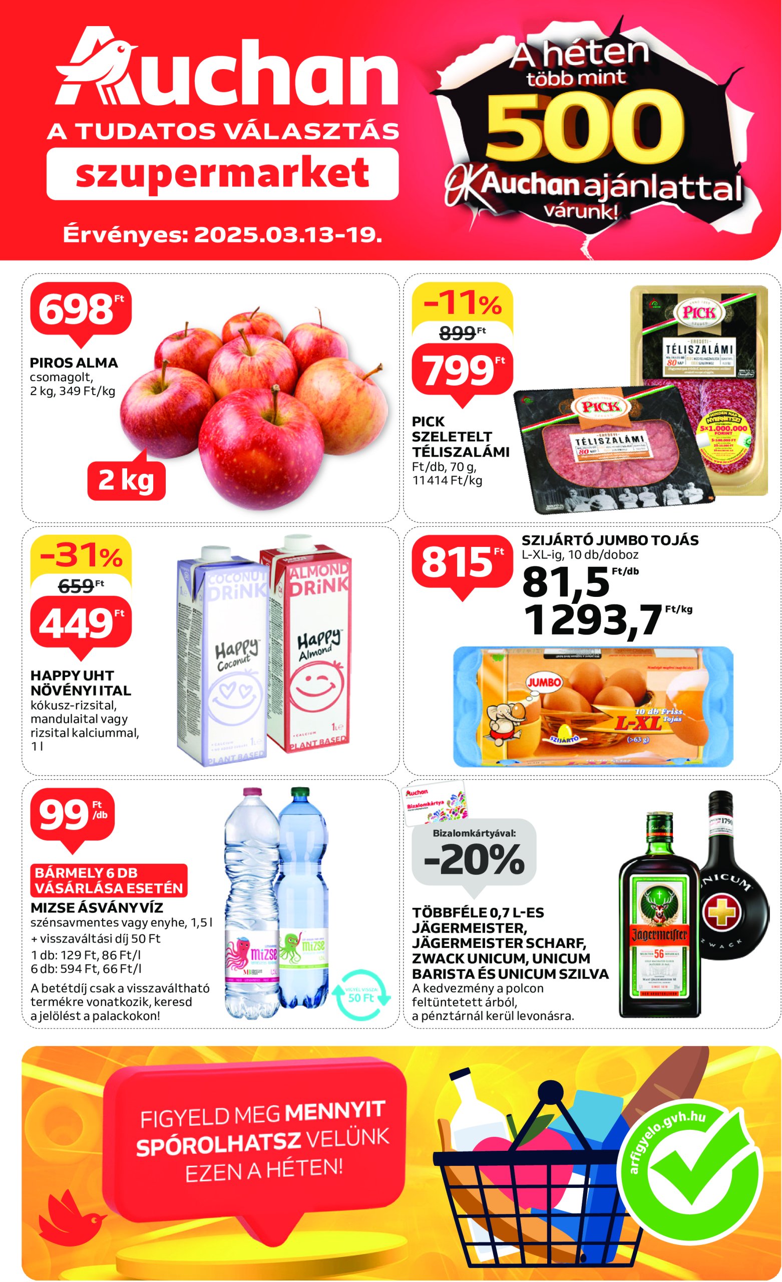 auchan - Auchan szupermarket akciós újság, érvényes 03.13. - 03.19.