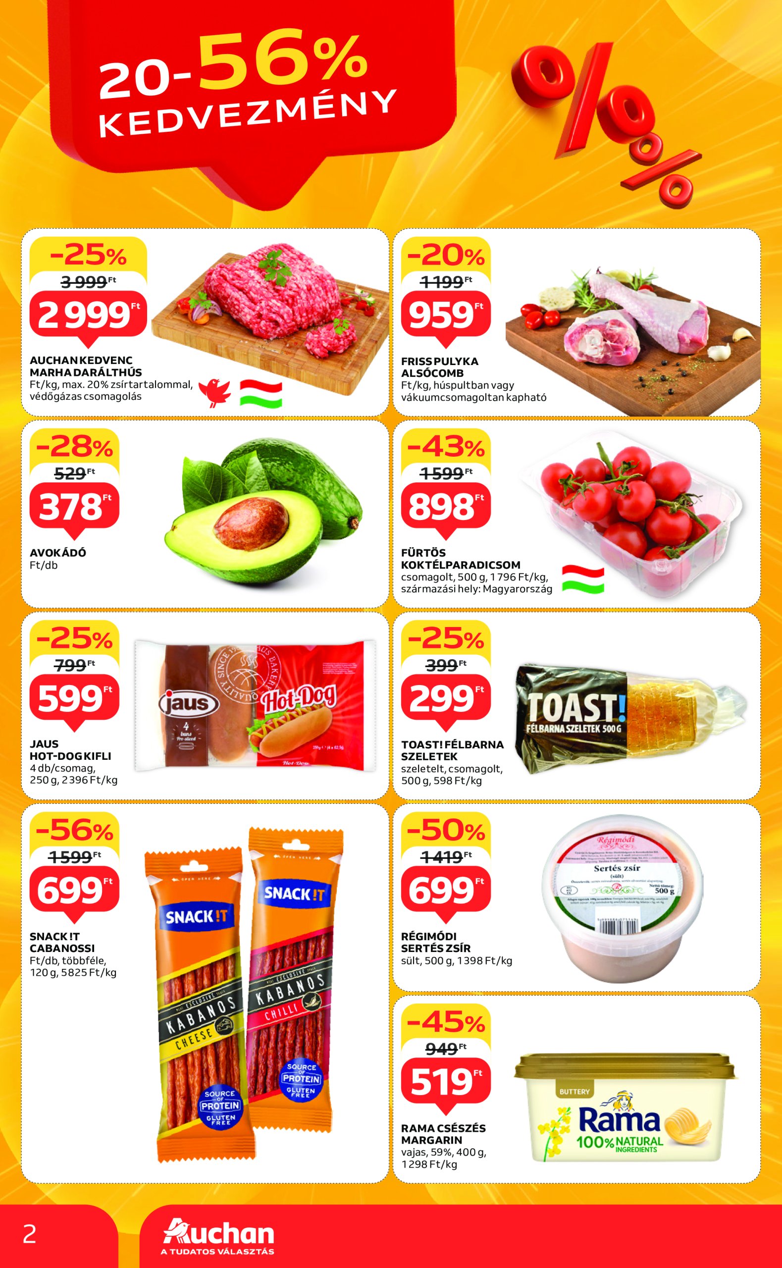 auchan - Auchan szupermarket akciós újság, érvényes 03.13. - 03.19. - page: 2