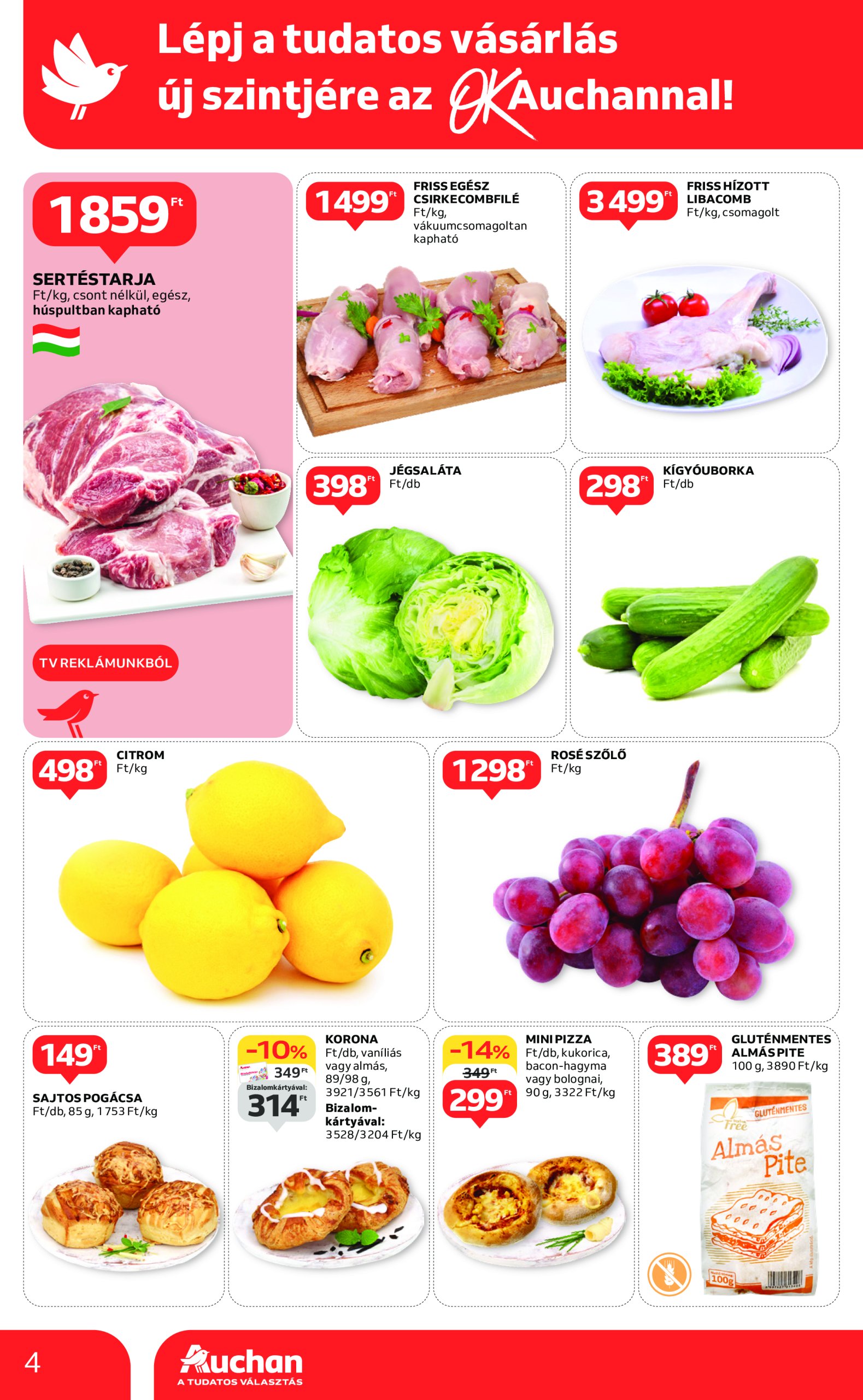 auchan - Auchan szupermarket akciós újság, érvényes 03.13. - 03.19. - page: 4