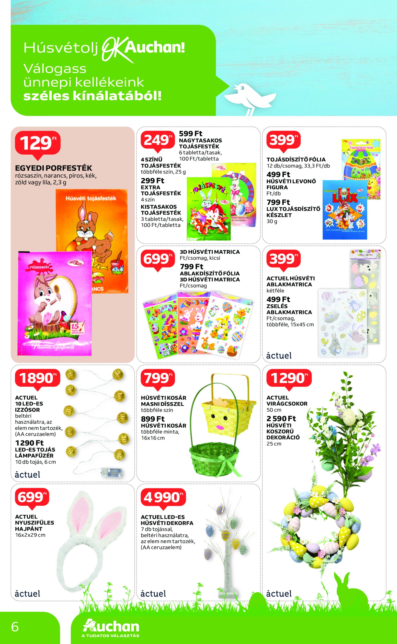 auchan - Auchan - Húsvéti kellékek akciós újság, érvényes 03.06. - 04.19. - page: 6