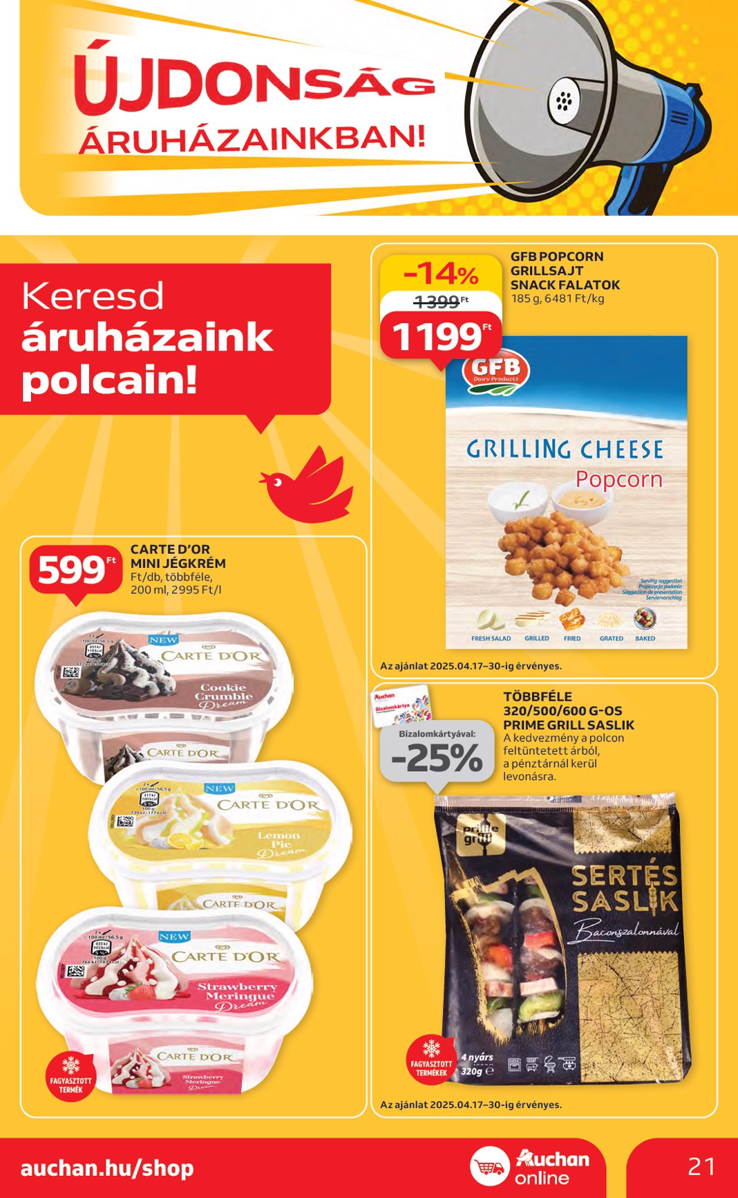 auchan - Auchan akciós újság, érvényes 04.17. - 04.23. - page: 21 auchan - Auchan akciós újság, érvényes 04.17. - 04.23. - page: 21
