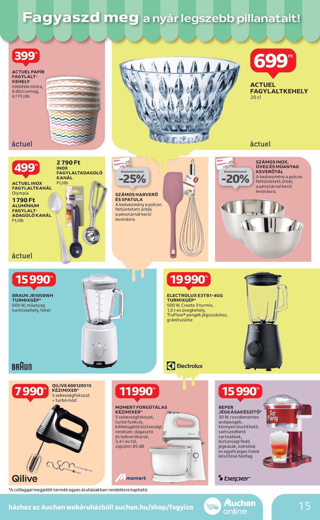 auchan - Auchan - Jégkrém ajánlataink - Hipermarket akciós újság, érvényes 04.24. - 05.21. - page: 15