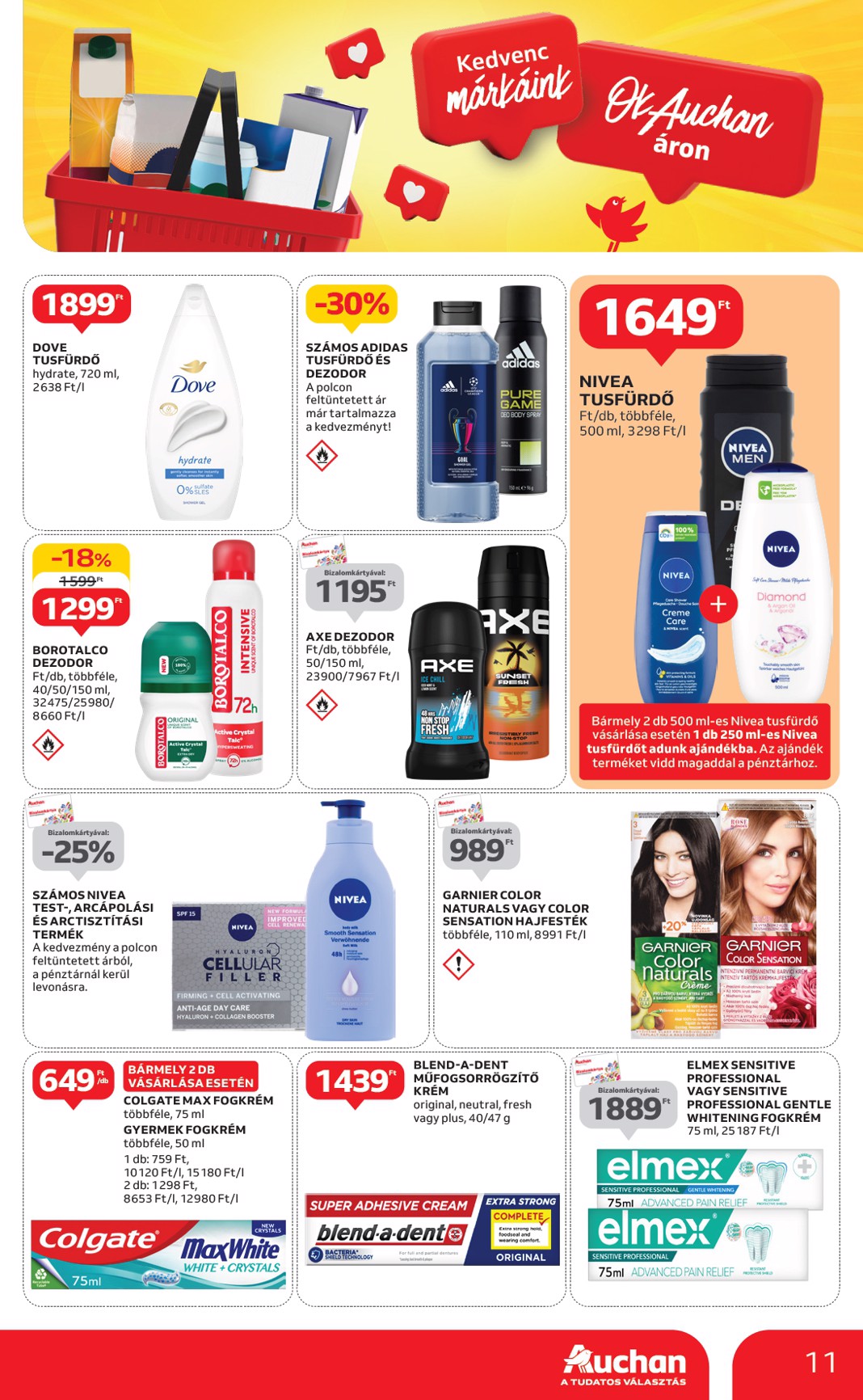 auchan - Auchan - Kedvenc márkáink - Hipermarket akciós újság, érvényes 04.24. - 05.07. - page: 11