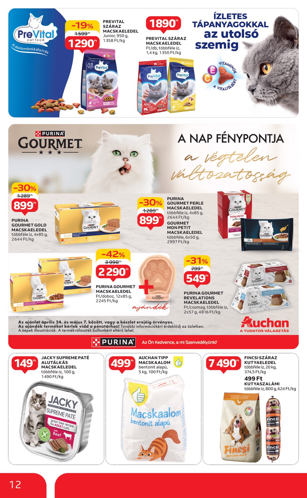 auchan - Auchan - Kedvenc márkáink - Hipermarket akciós újság, érvényes 04.24. - 05.07. - page: 12