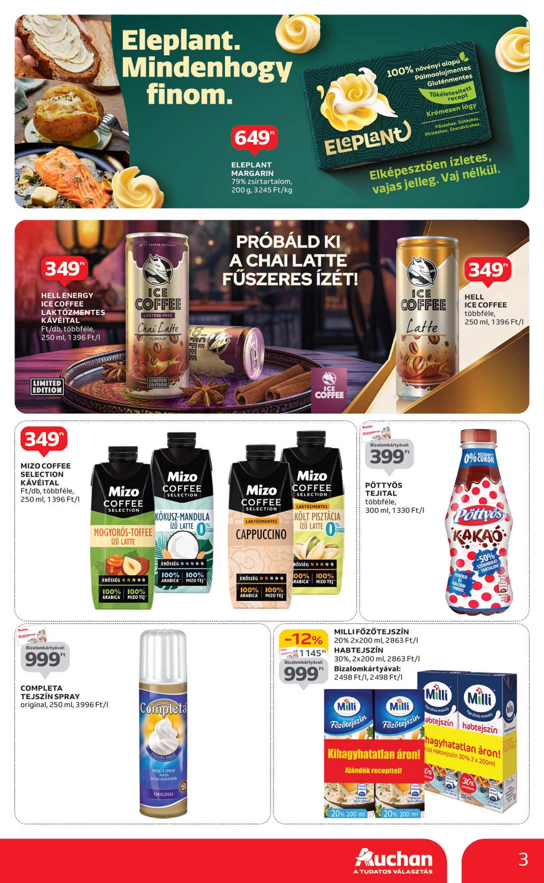 auchan - Auchan - Kedvenc márkáink - Hipermarket akciós újság, érvényes 04.24. - 05.07. - page: 3
