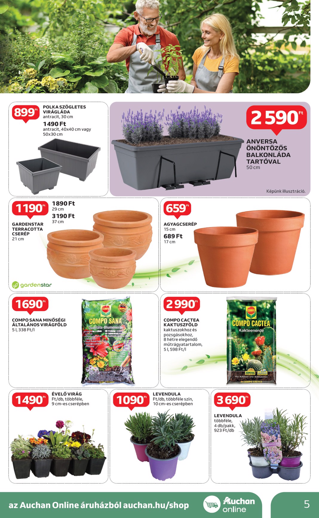 auchan - Auchan - Ki a szabadba - Hipermarket akciós újság, érvényes 04.24. - 05.14. - page: 5