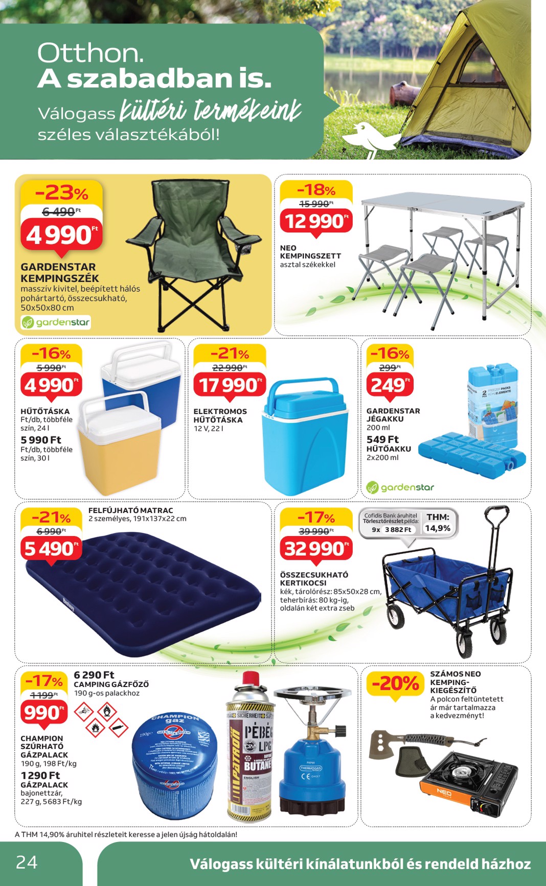 auchan - Auchan - Ki a szabadba - Hipermarket akciós újság, érvényes 04.24. - 05.14. - page: 24