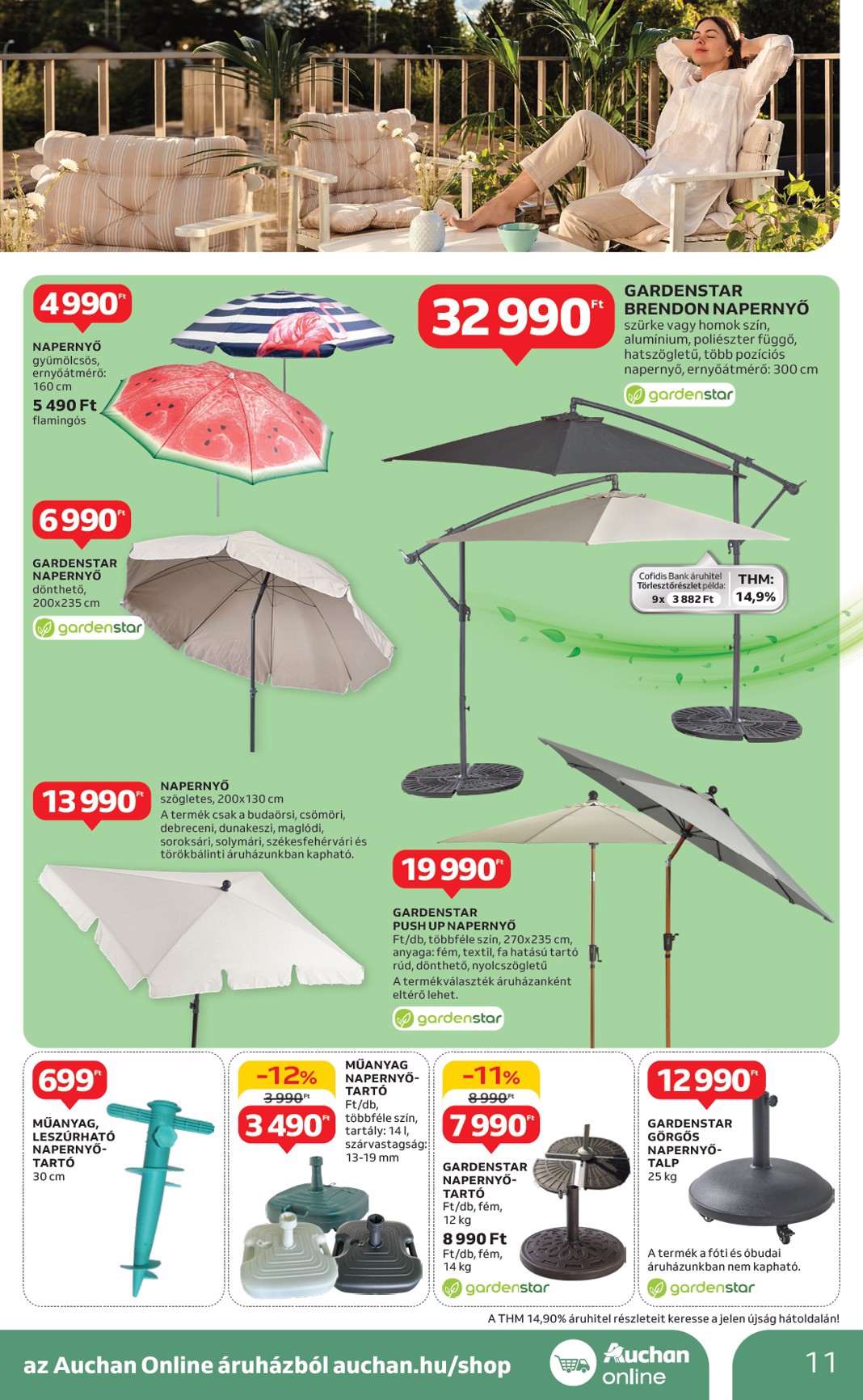 auchan - Auchan - Ki a szabadba - Hipermarket akciós újság, érvényes 04.24. - 05.14. - page: 11