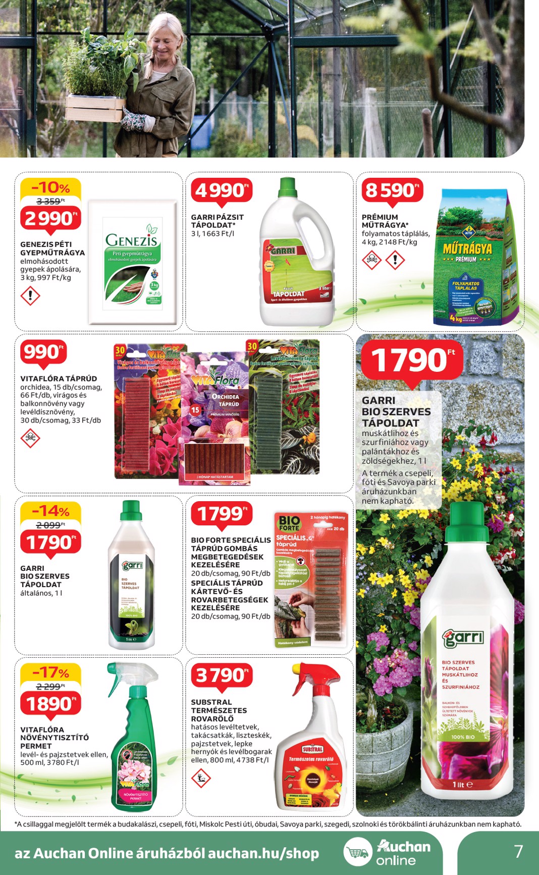 auchan - Auchan - Ki a szabadba - Hipermarket akciós újság, érvényes 04.24. - 05.14. - page: 7